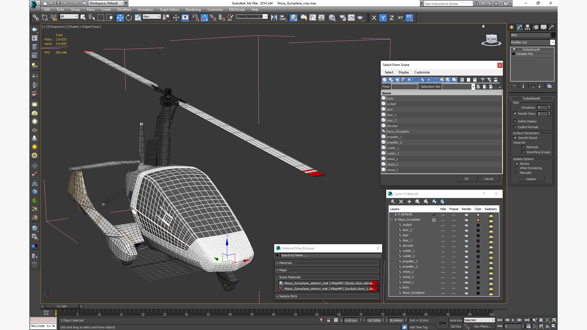 3D model Nisus Gyroplane