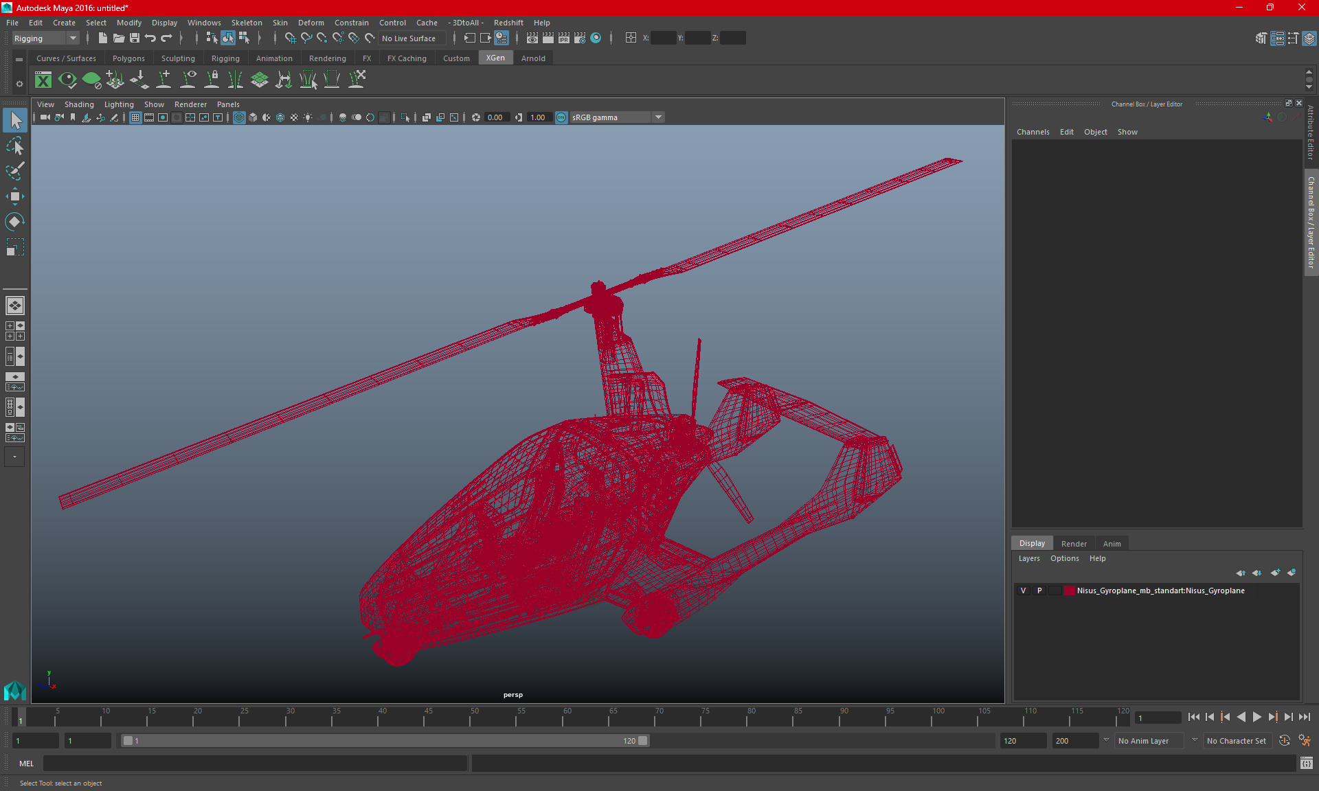 3D model Nisus Gyroplane