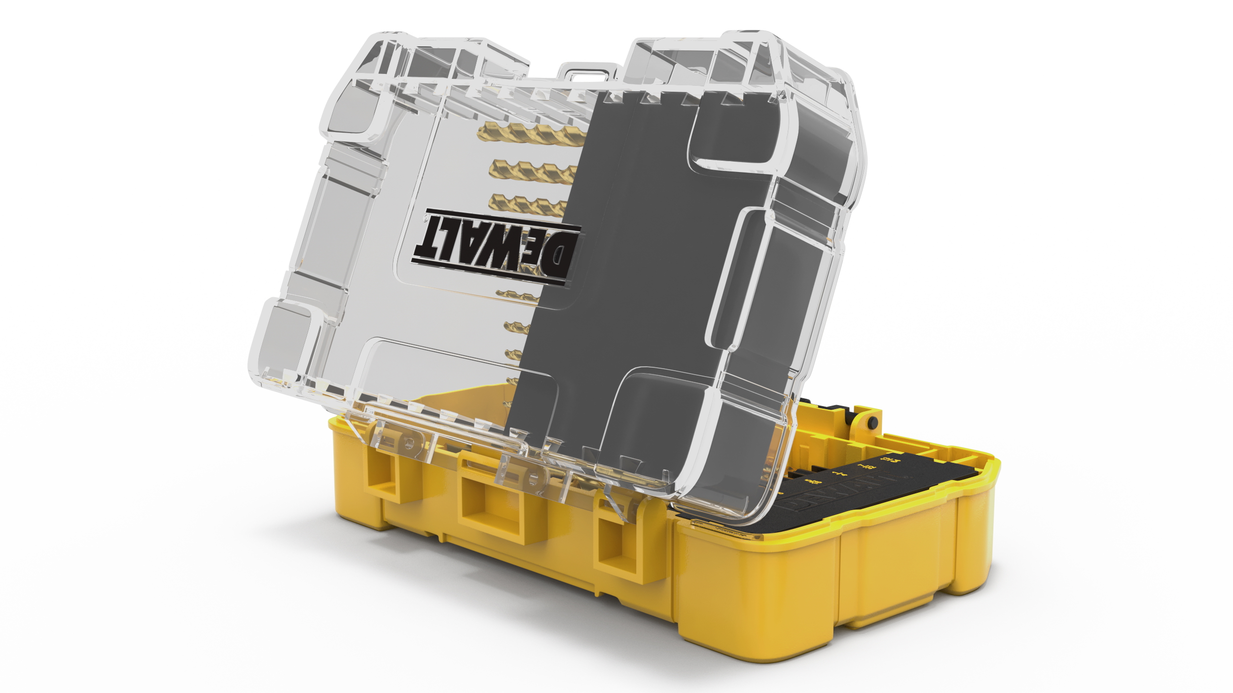 DeWalt Titanium Nitride Coated Drill Bit Set with Case 3D model