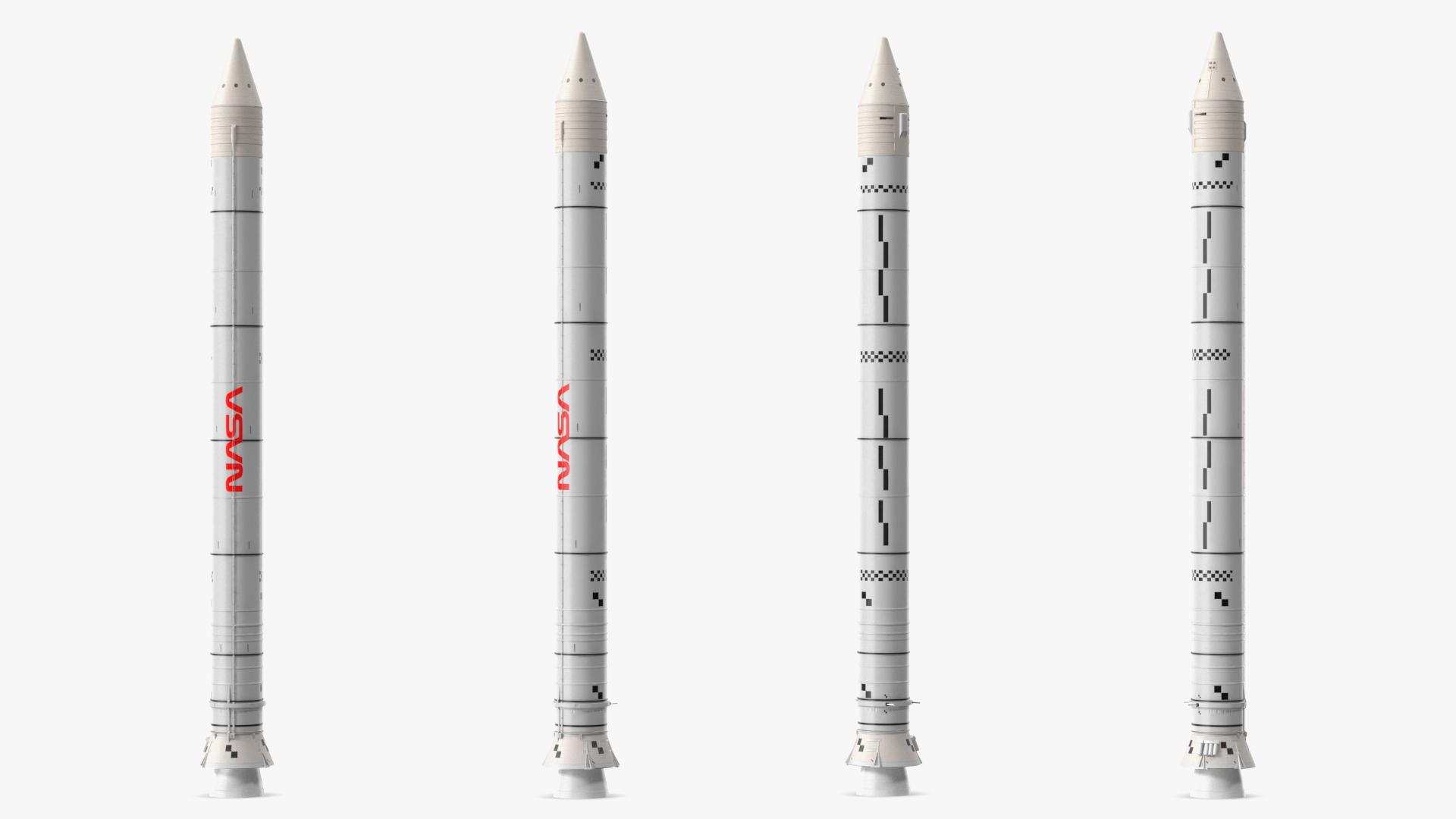 3D model NASA Space Launch System Solid Rocket Booster