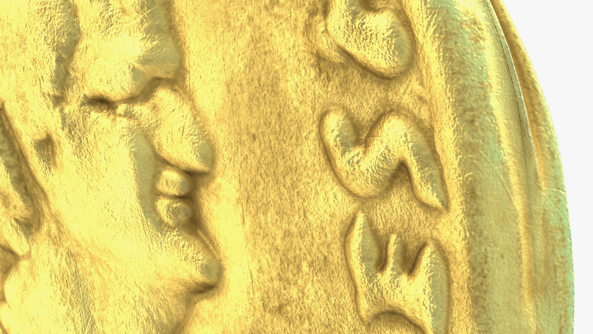 Aureus Roman Empire Gold Coin 3D model