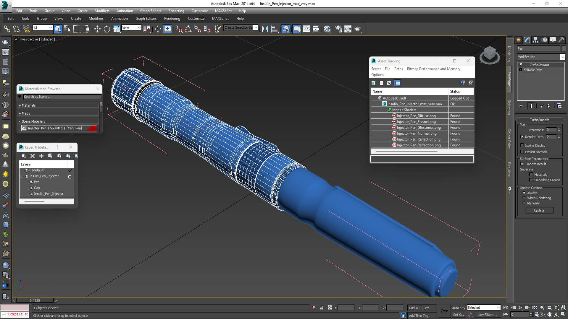 3D model Insulin Pen Injector