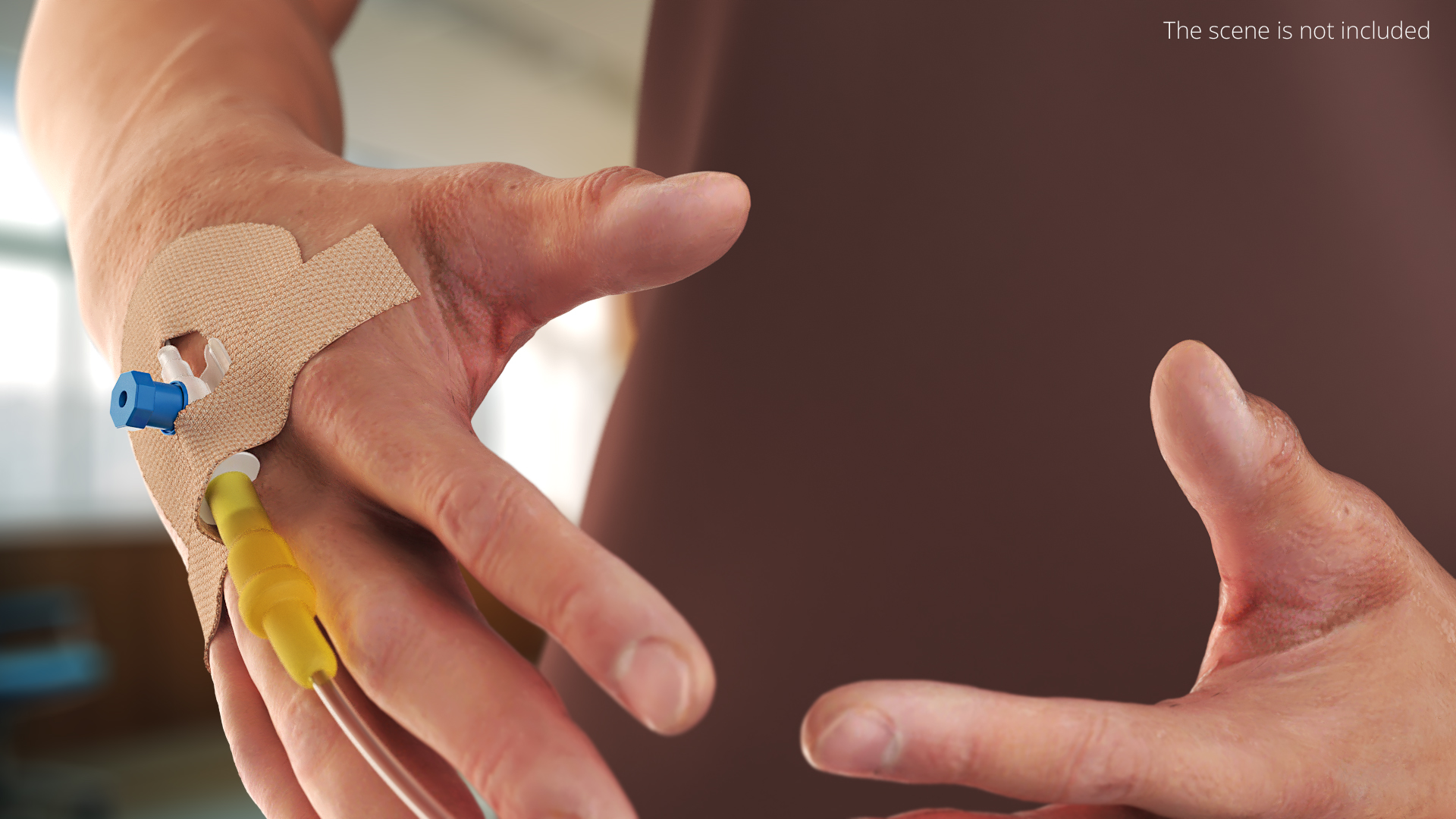 Peripheral IV Cannula with Hand Fixation - view 3