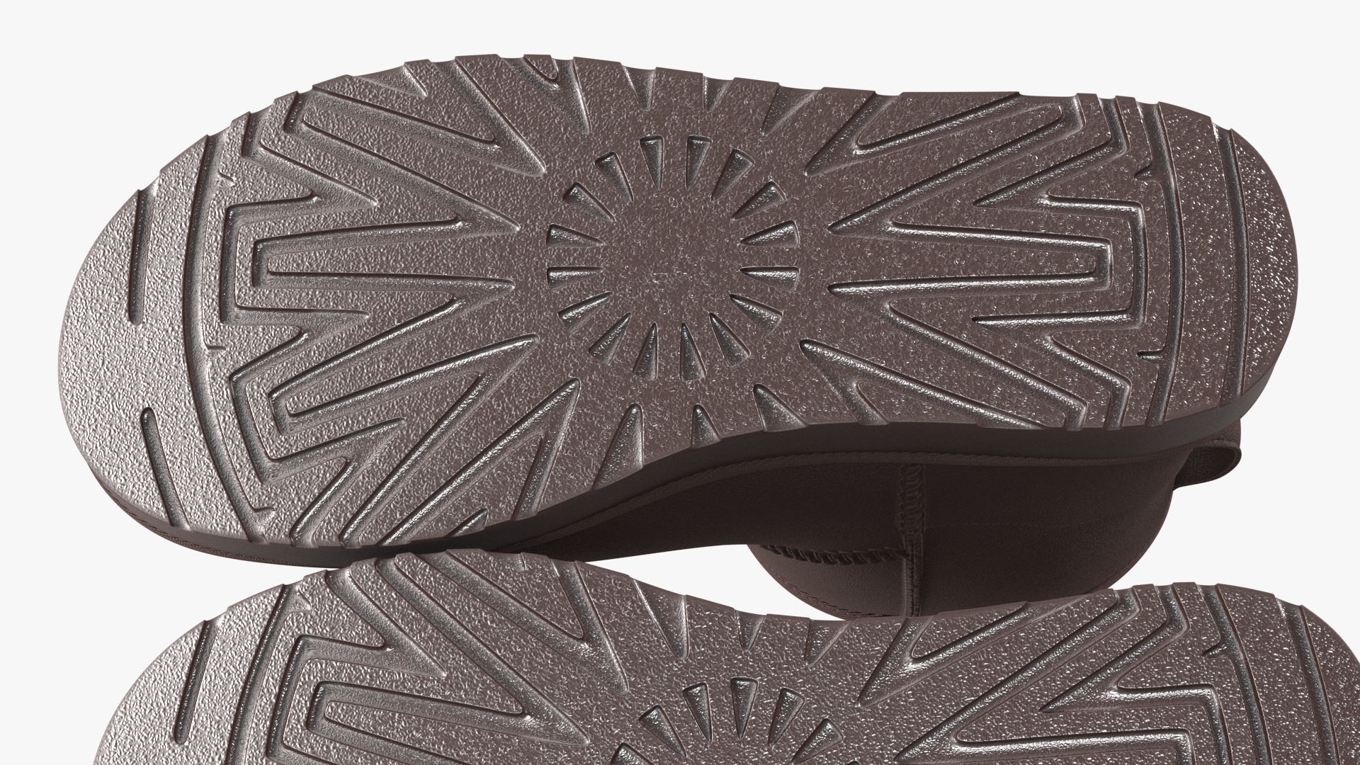 Australian Leather Sheepskin Boots Fur Brown 3D model