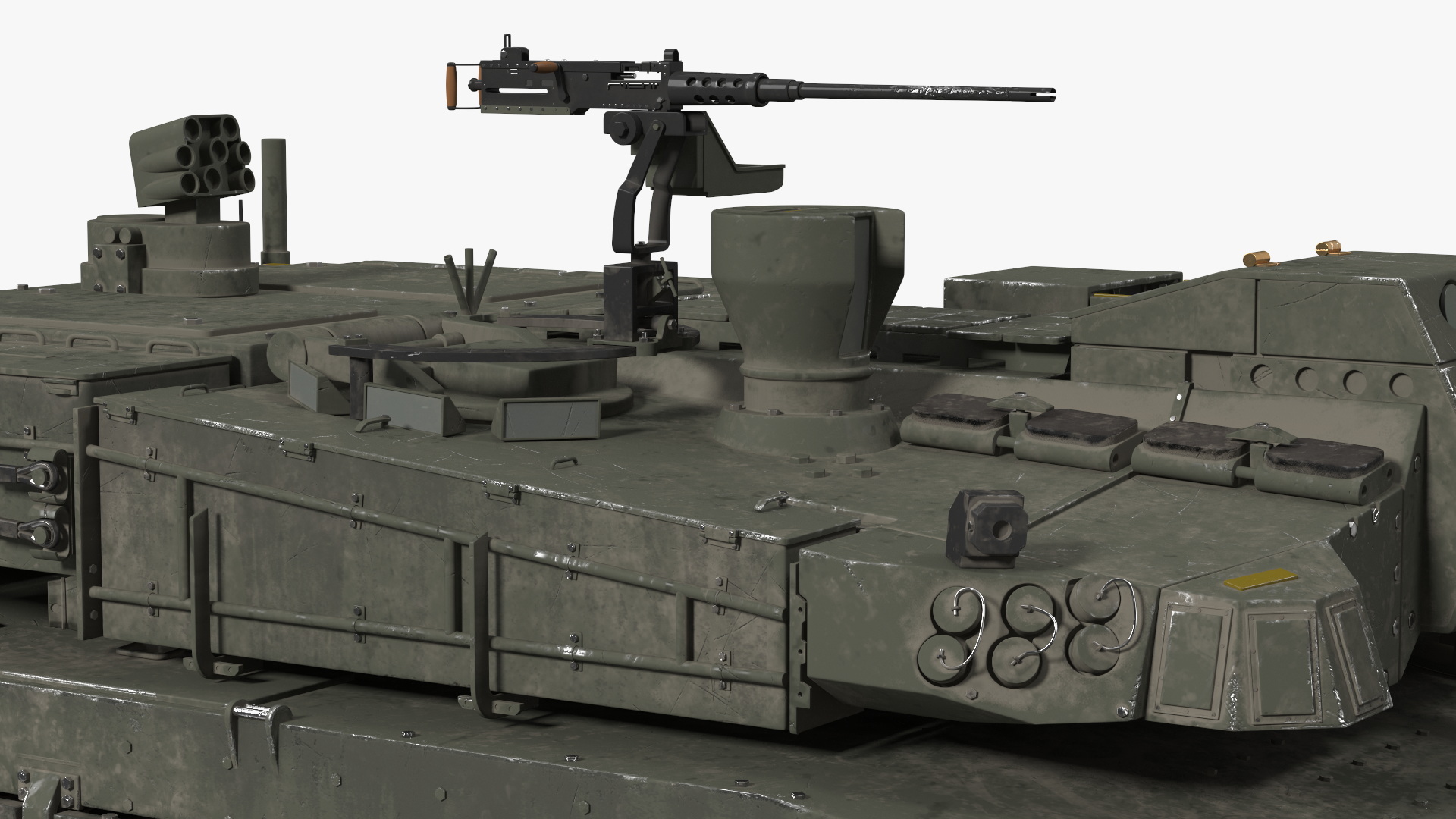 K2 Black Panther Tank Dirty Rigged 3D model