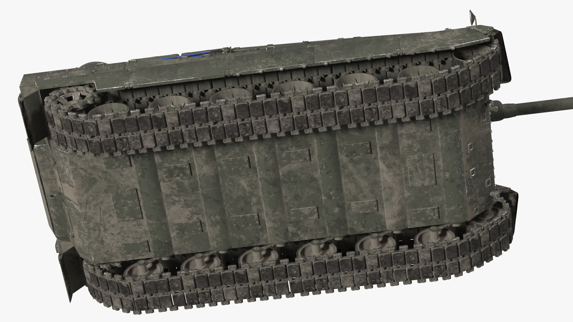 K2 Black Panther Tank Dirty Rigged 3D model