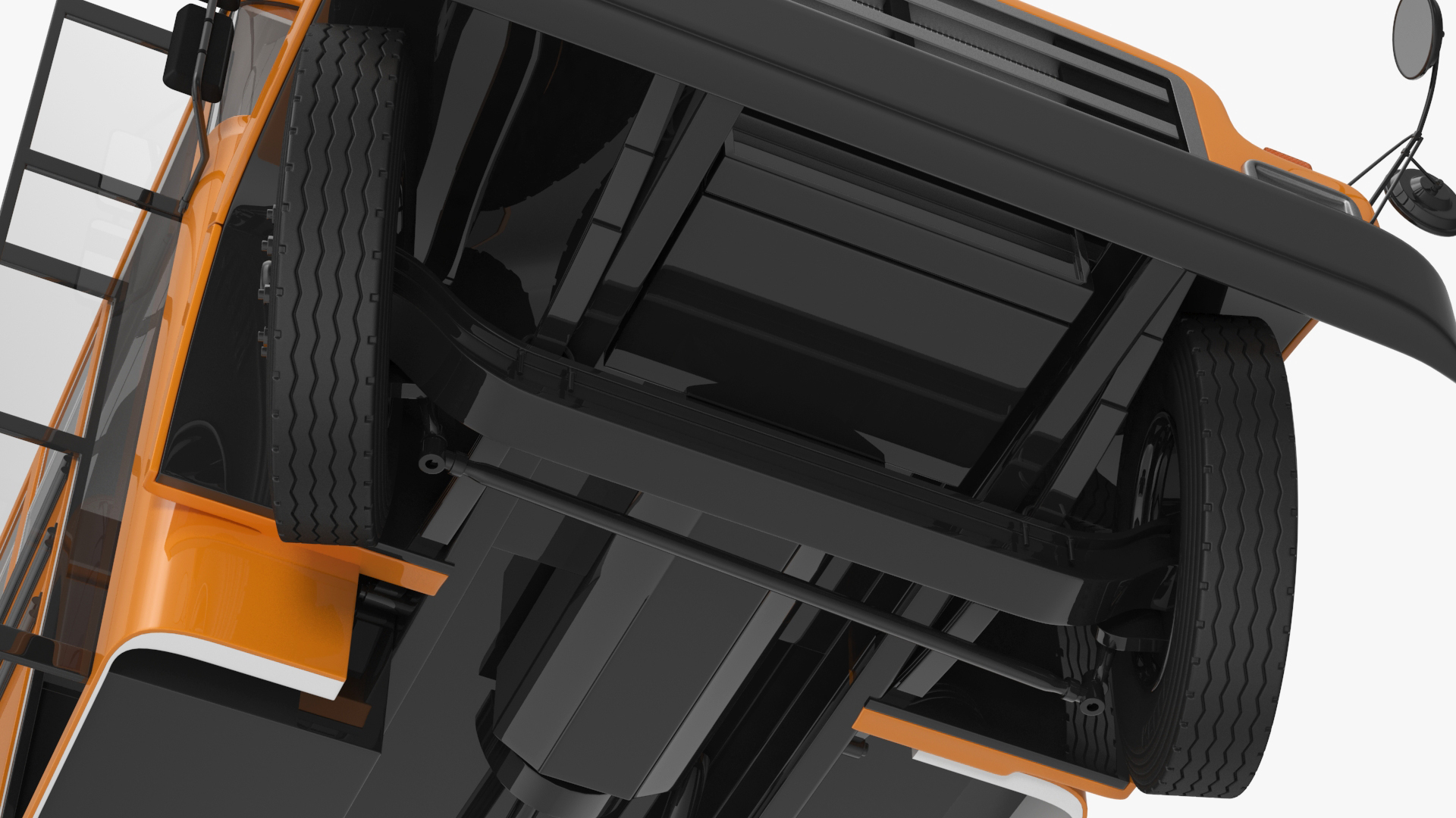 3D model Old School Bus Rigged for Maya