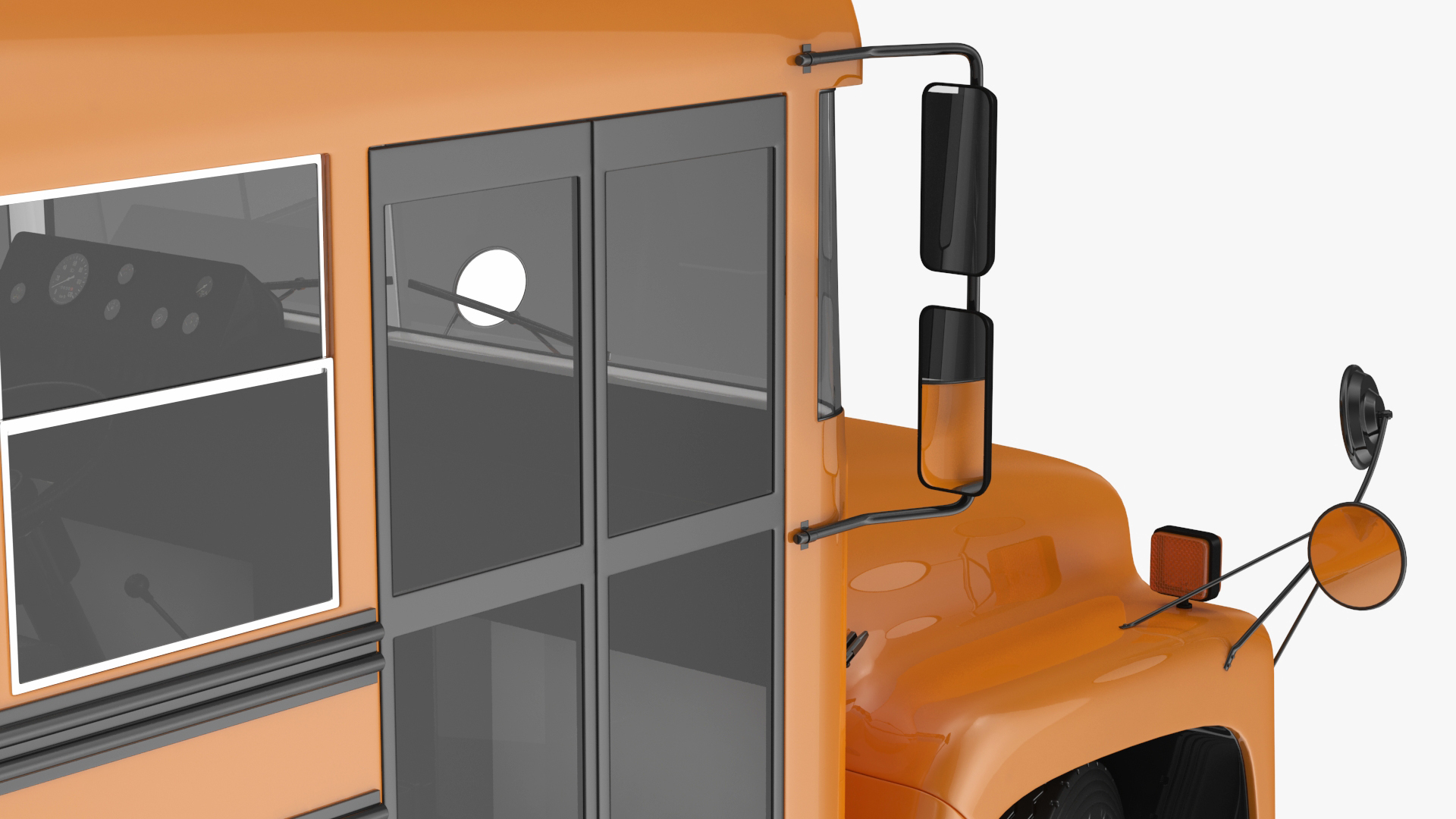 3D model Old School Bus Rigged for Maya