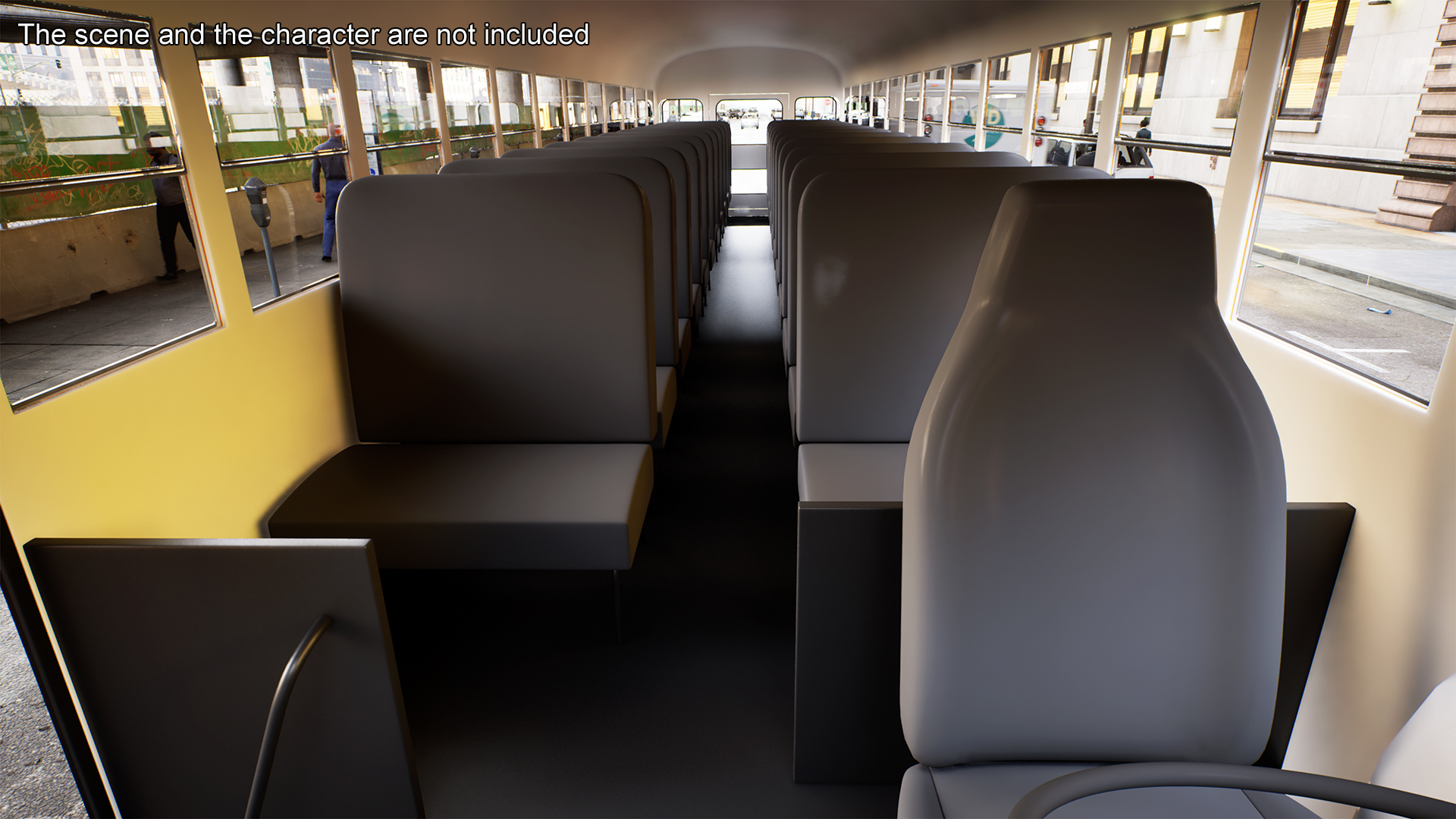3D model Old School Bus Rigged for Maya