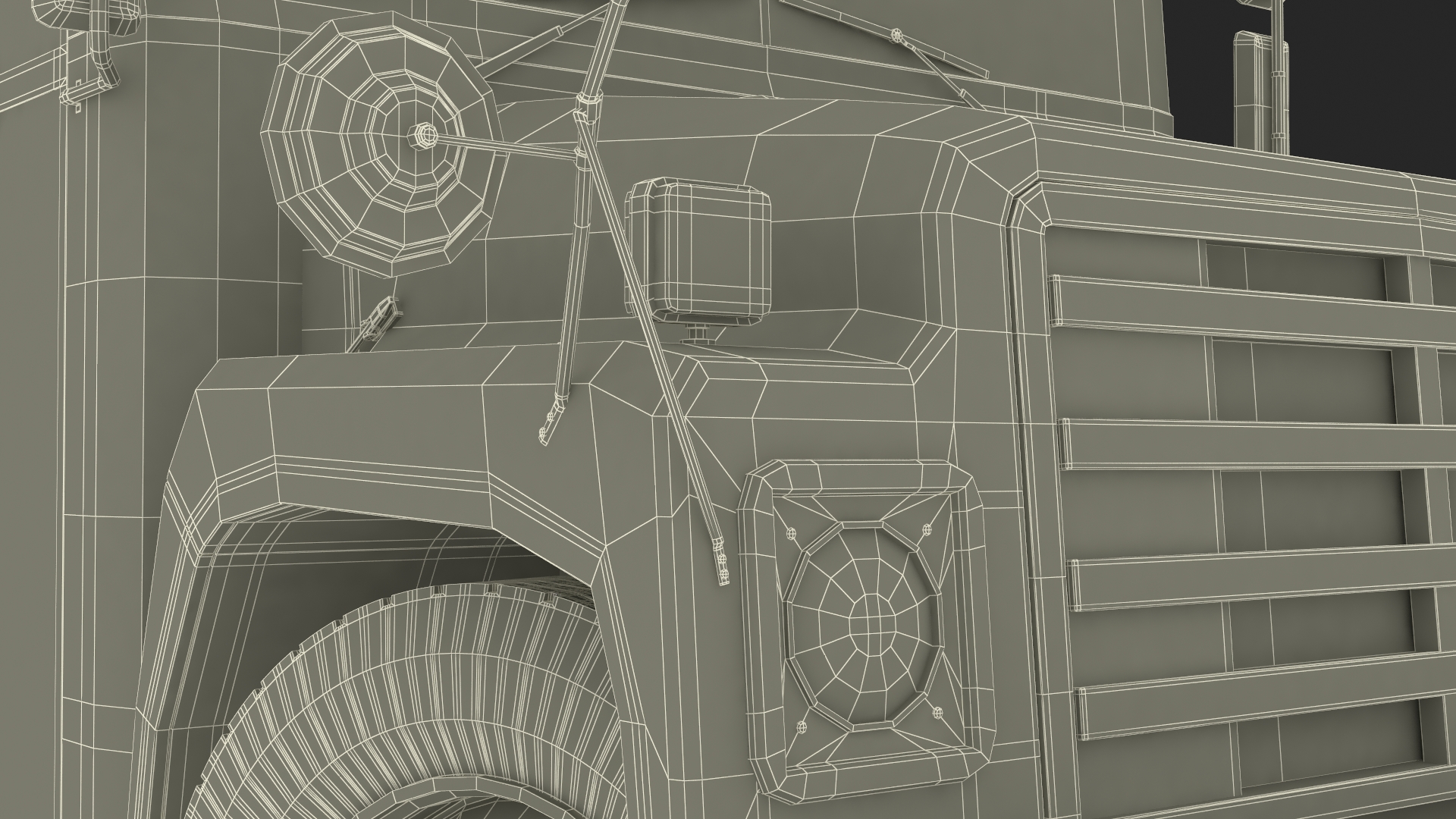 3D model Old School Bus Rigged for Maya