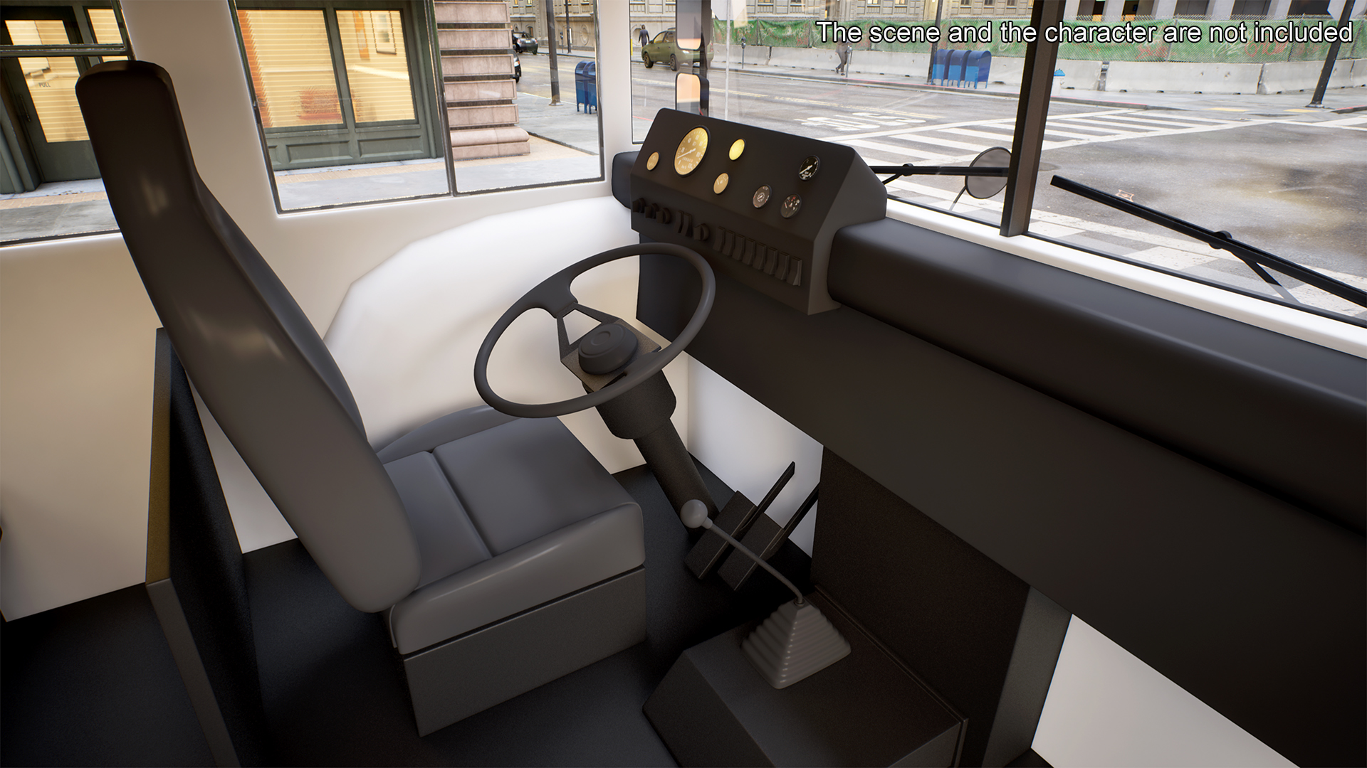 3D model Old School Bus Rigged for Maya