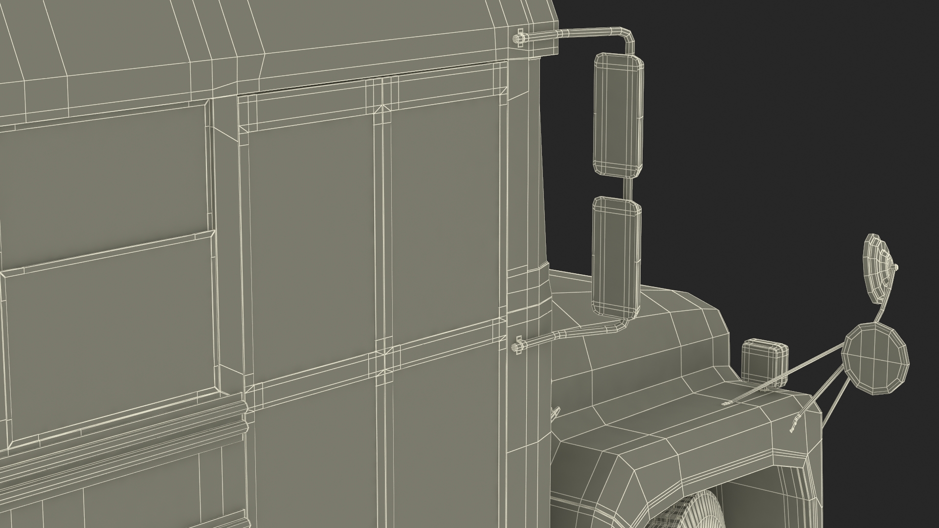3D model Old School Bus Rigged for Maya