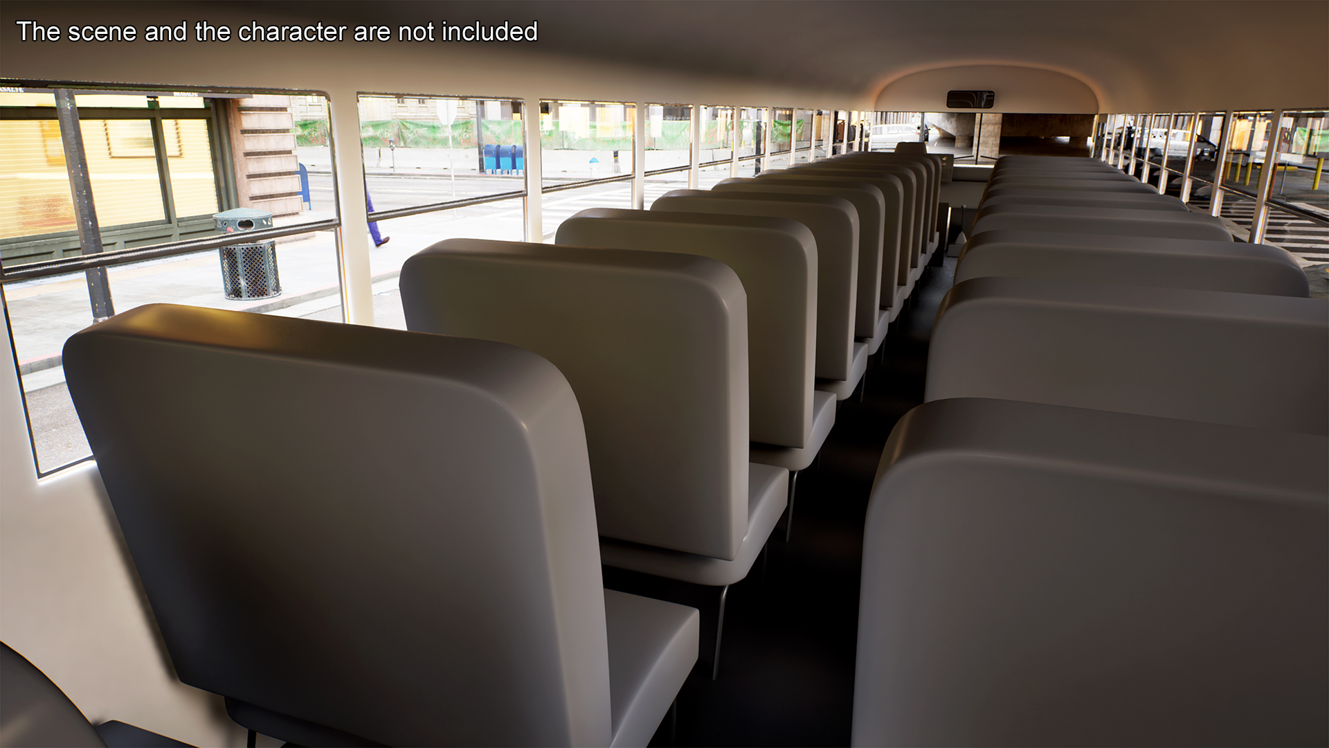 3D model Old School Bus Rigged for Maya