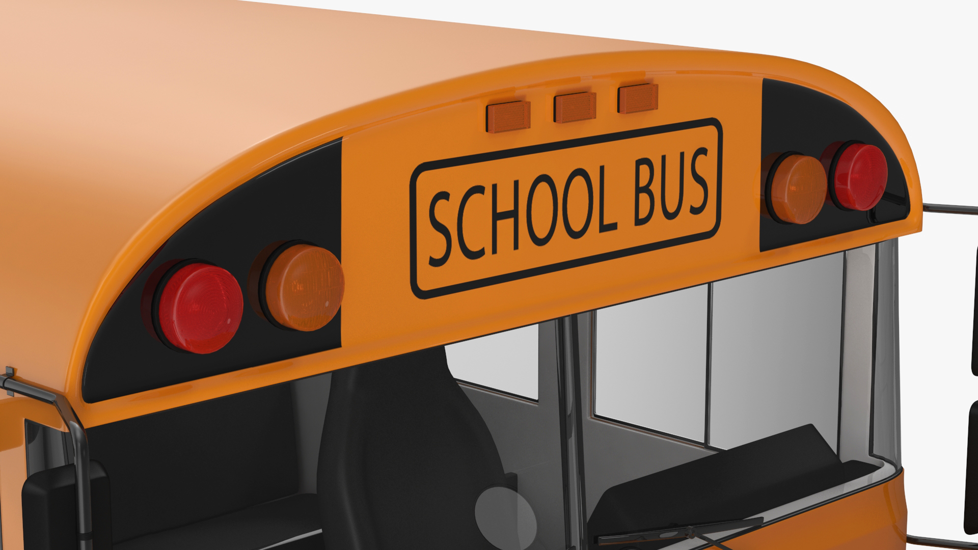 3D model Old School Bus Rigged for Maya