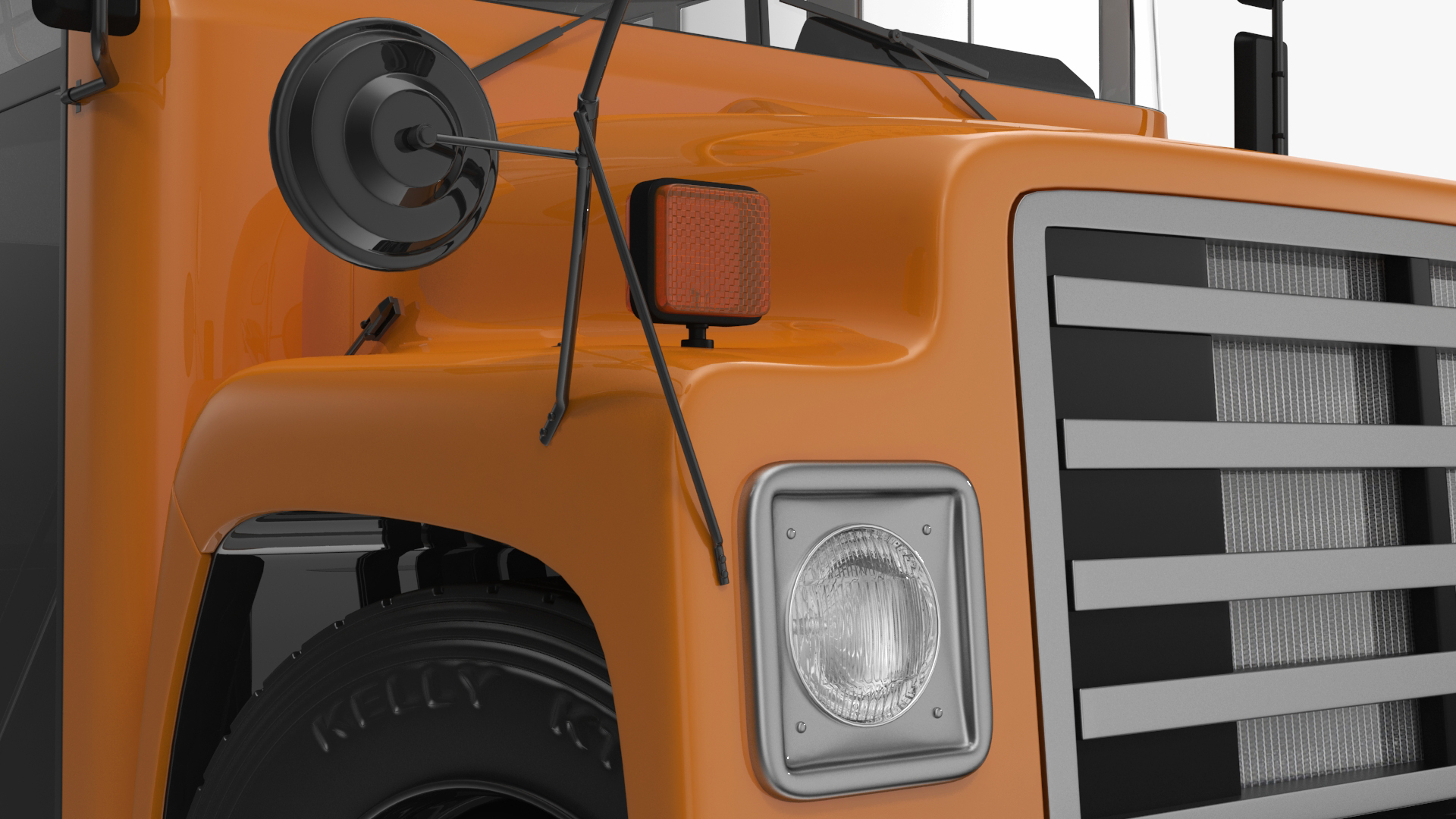 3D model Old School Bus Rigged for Maya