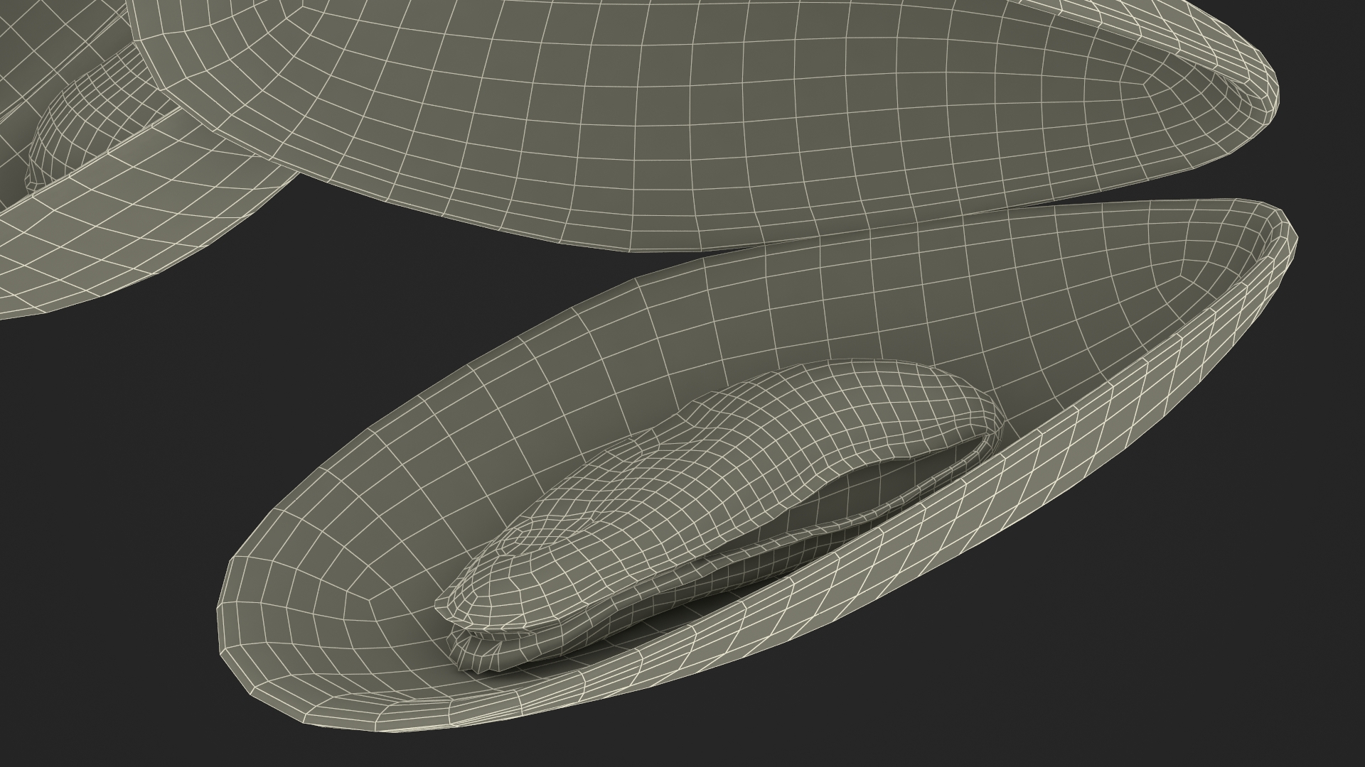 Pile of Boiled Mussels 3D