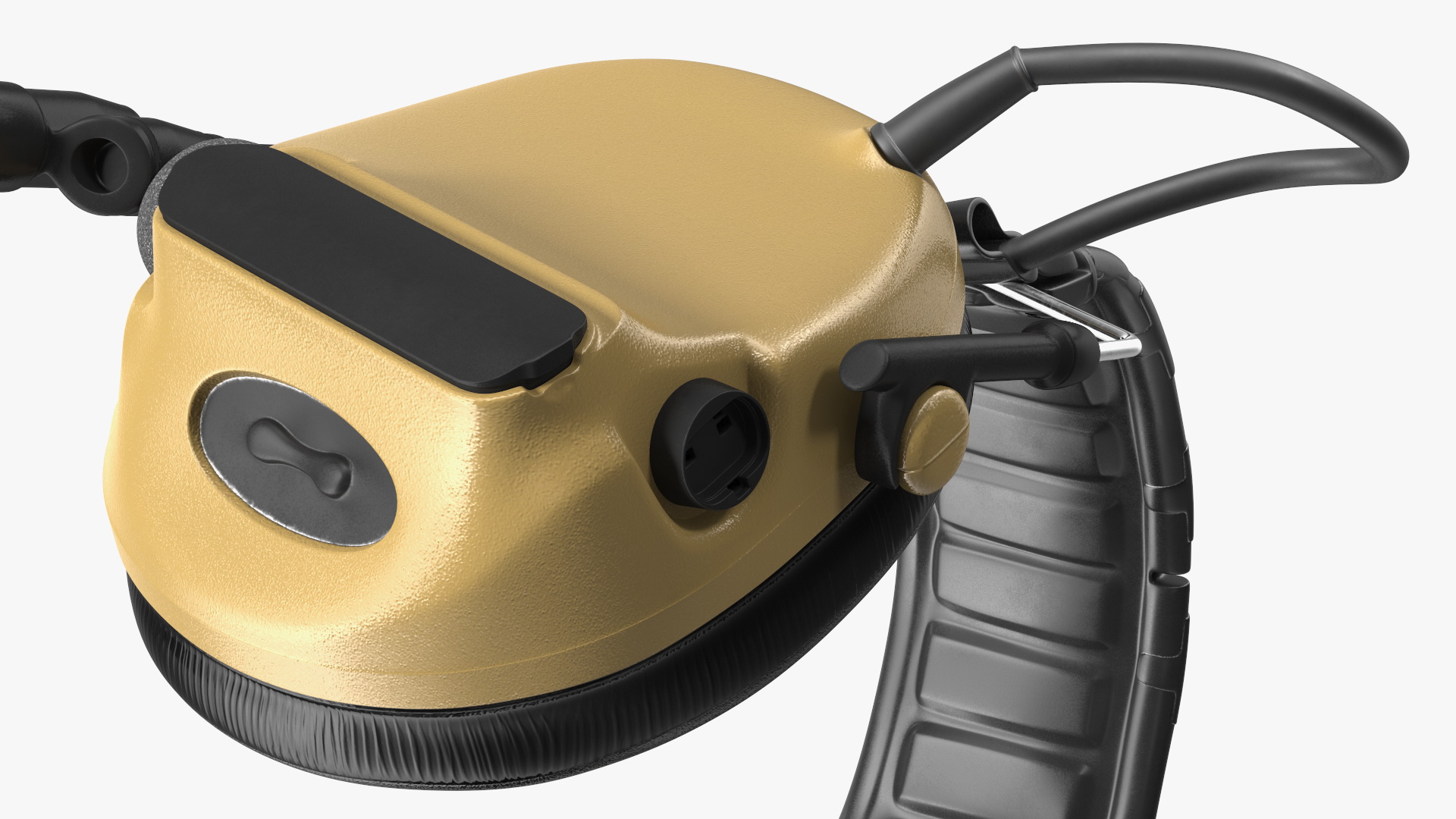 Tactical Headset on Head 3D model