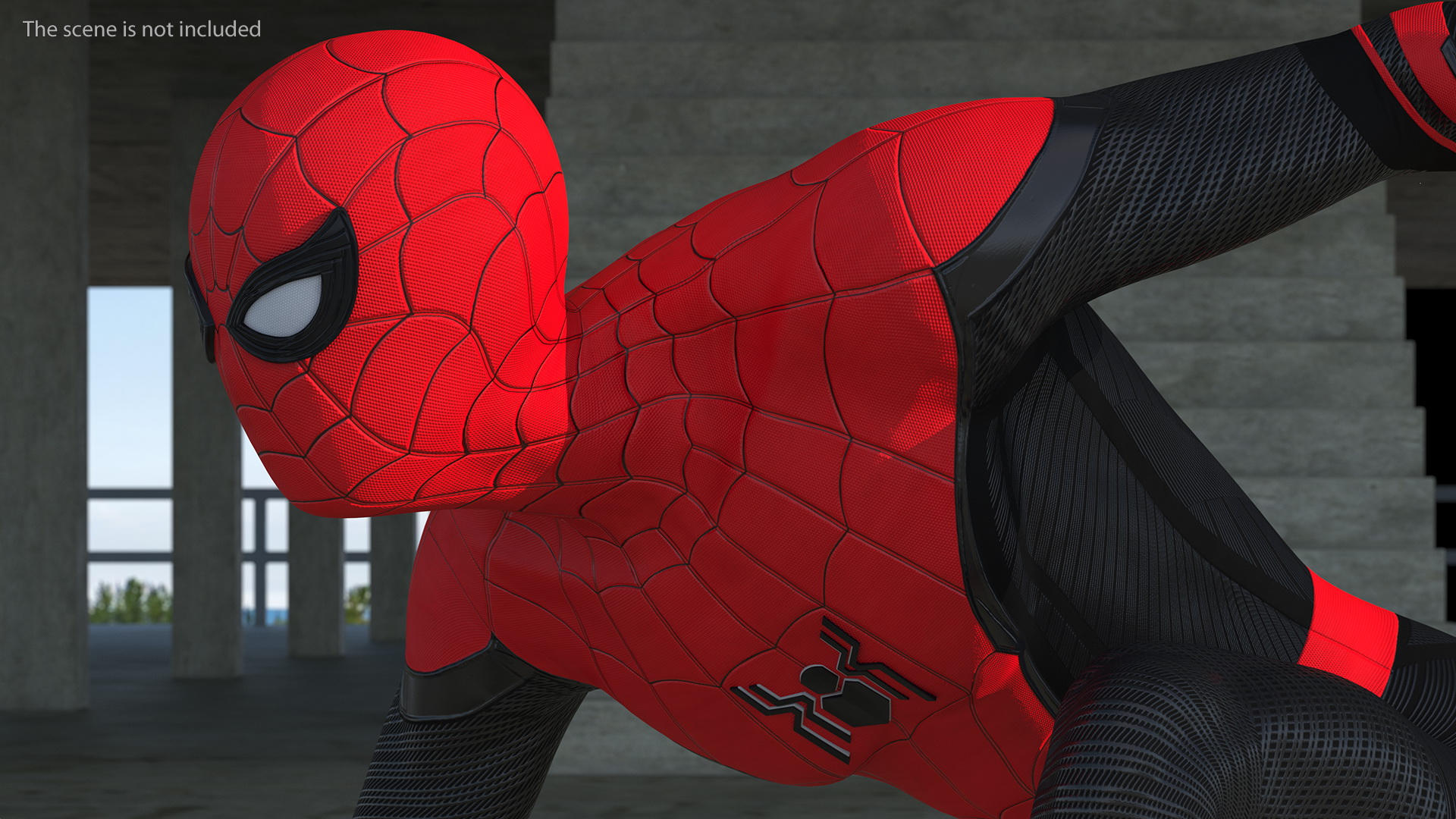 3D Spider Man Ready Pose