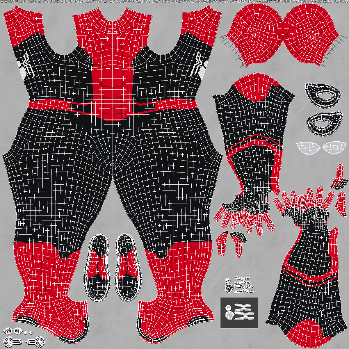 3D Spider Man Ready Pose