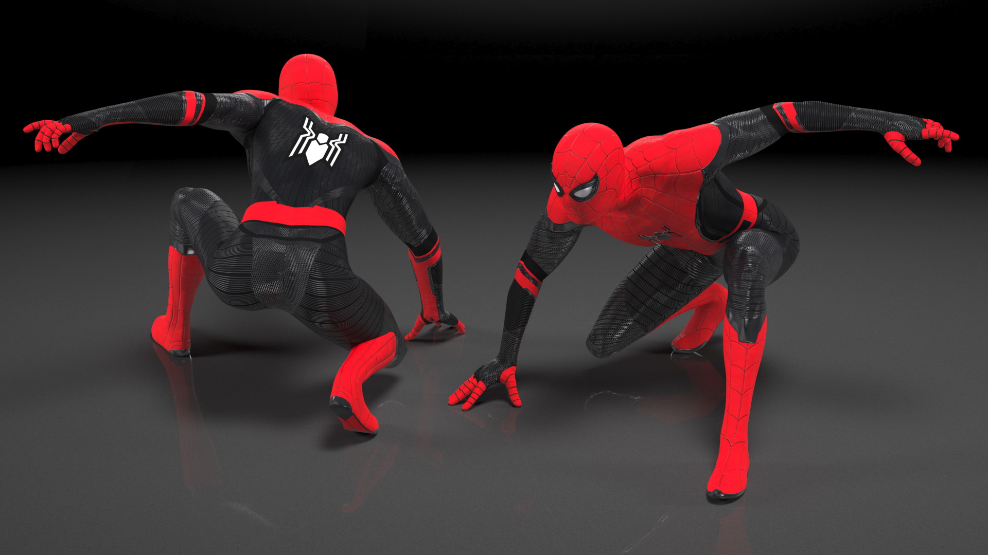 3D Spider Man Ready Pose