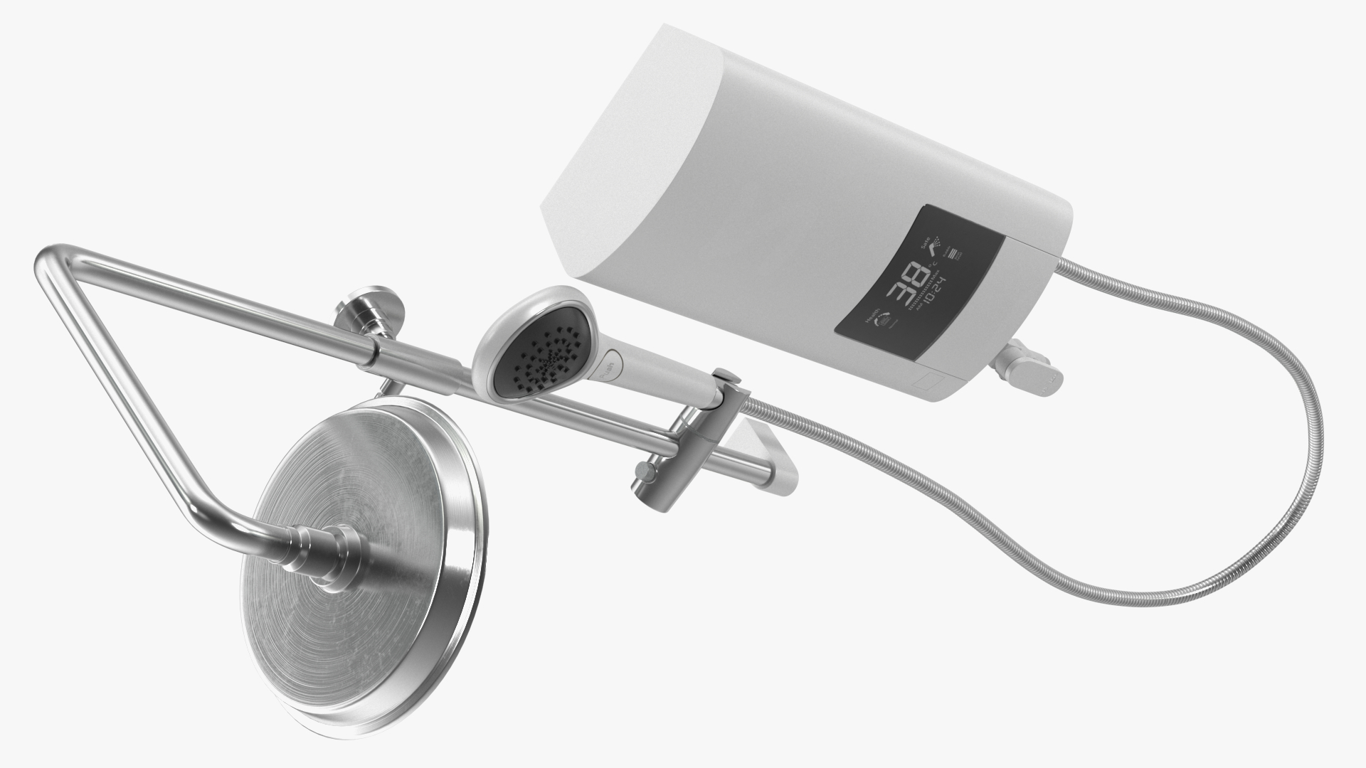 Water Heater Luxury Style White Right 3D