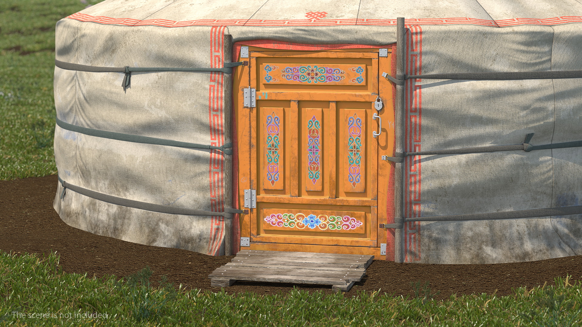 3D Mongolian Portable Yurt model