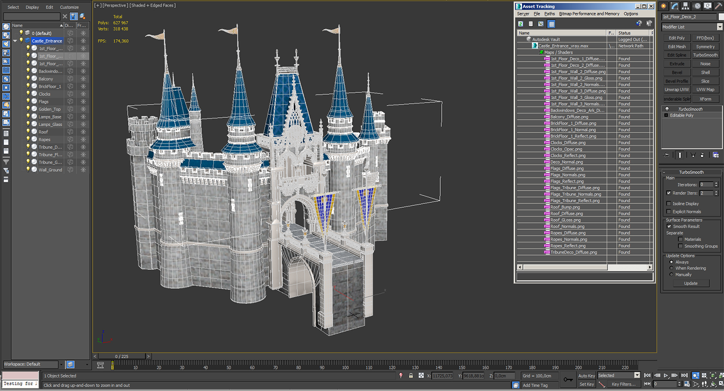 3D model Castle Entrance