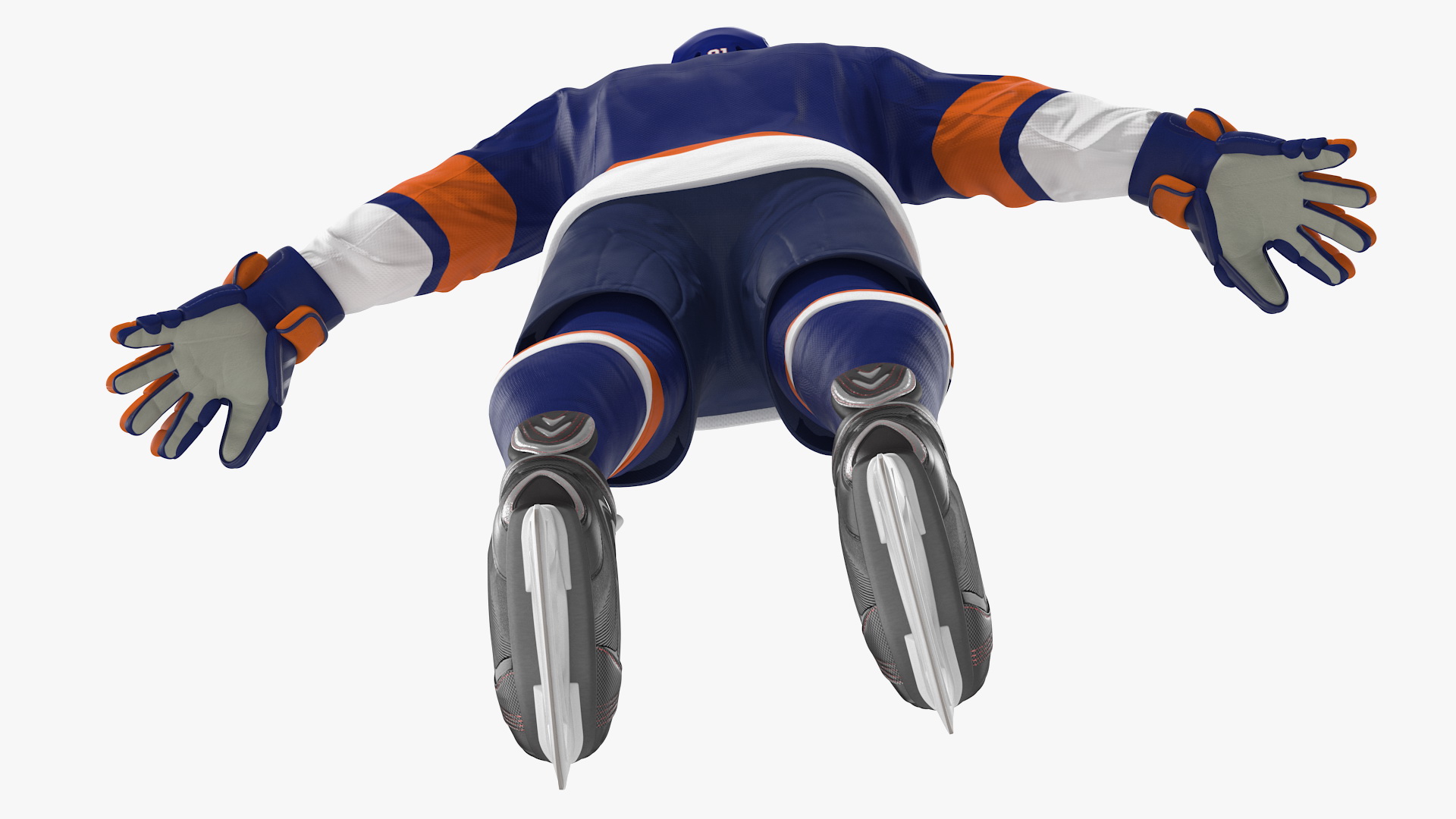 3D Hockey Equipment Blue