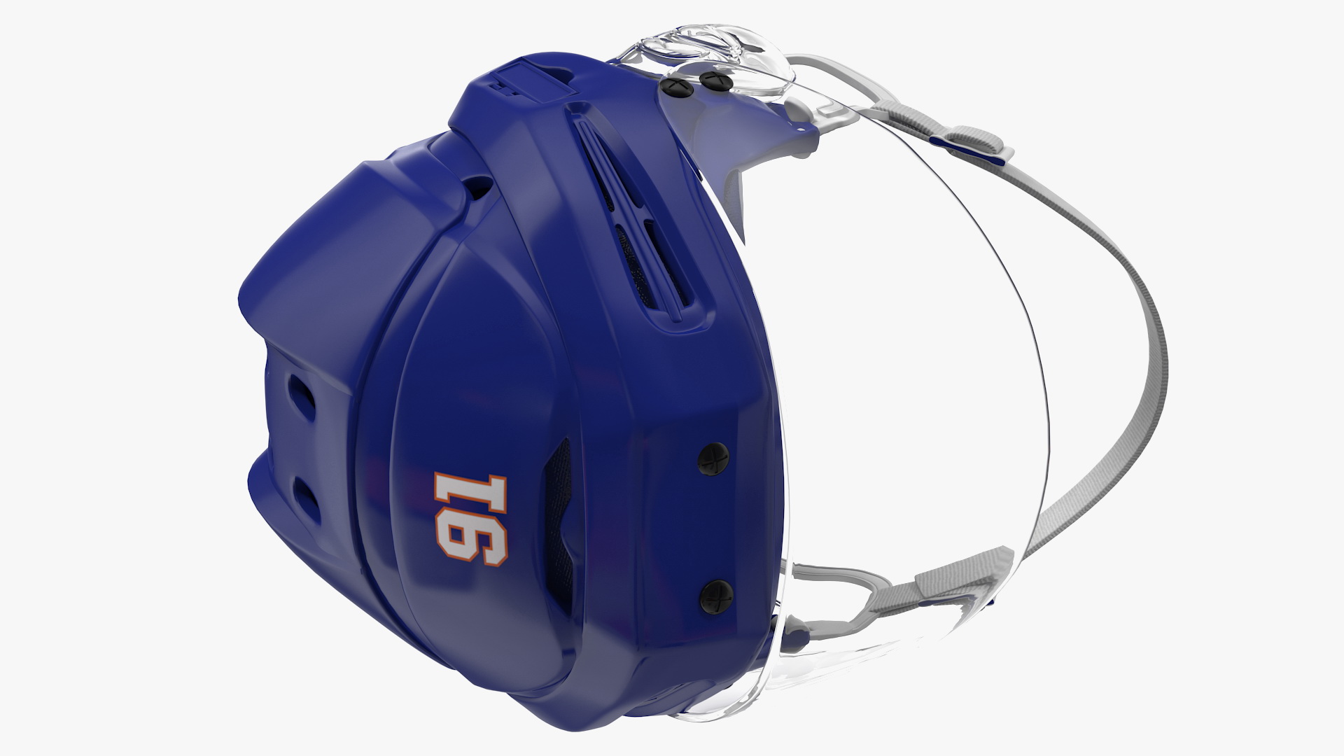 3D Hockey Equipment Blue