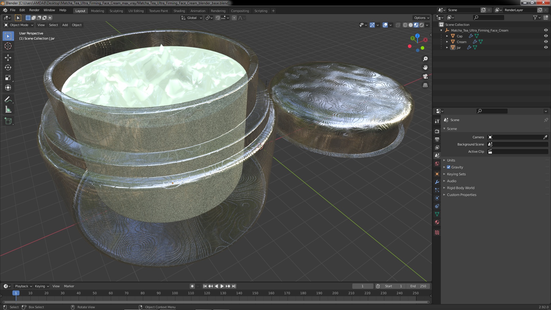 3D model Matcha Tea Ultra Firming Face Cream