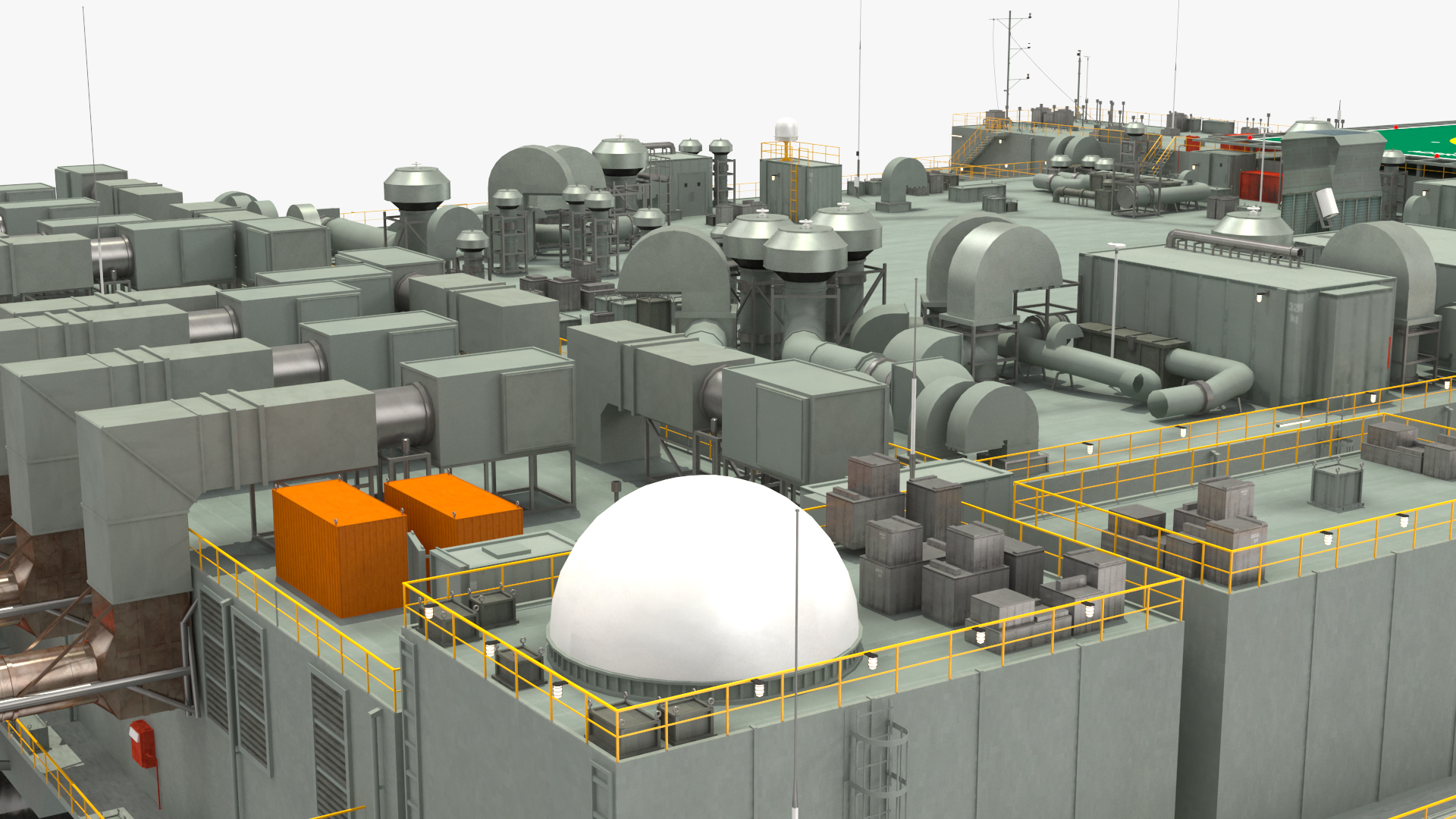 Self Propelled Twin Hulled Semi Submersible Platform 3D
