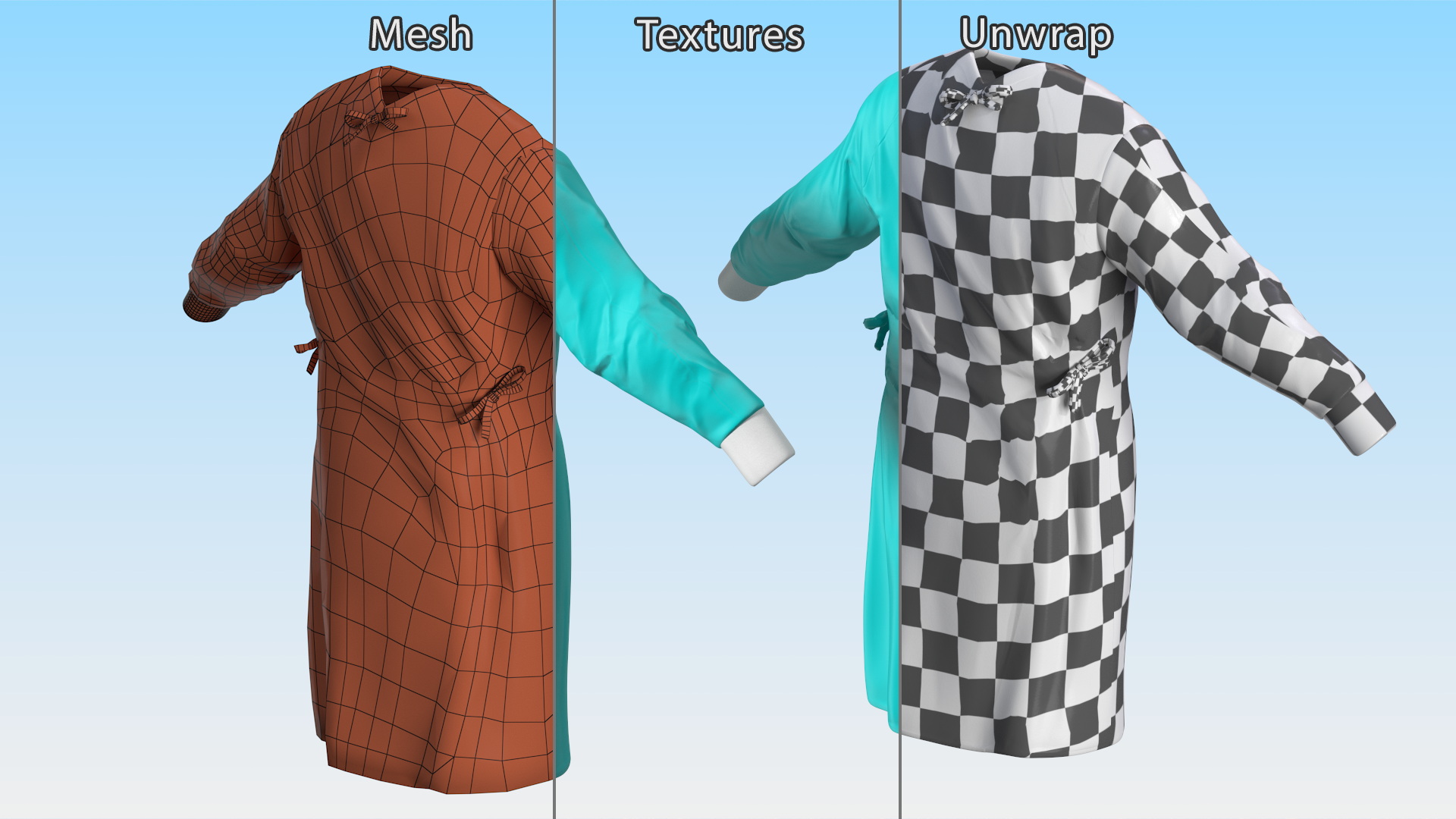3D Reusable Surgeon Gown