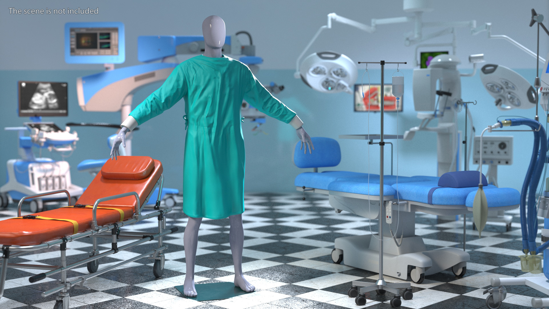 3D Reusable Surgeon Gown