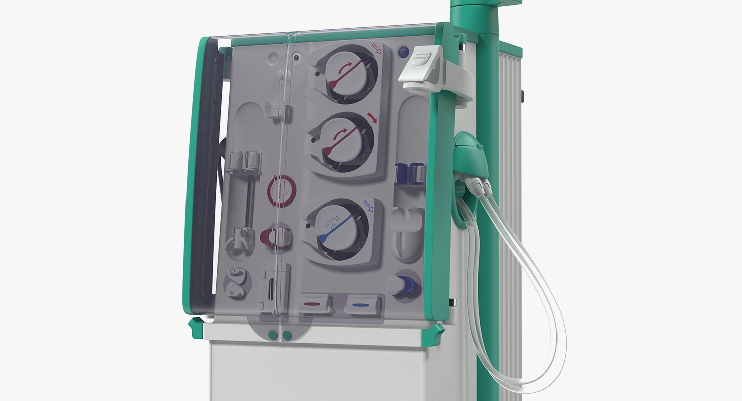 3D Dialysis Machine Rigged model