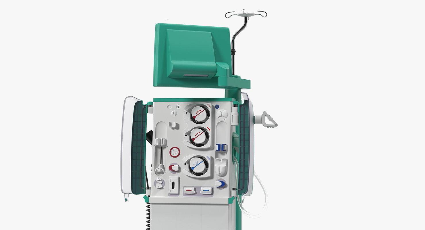 3D Dialysis Machine Rigged model