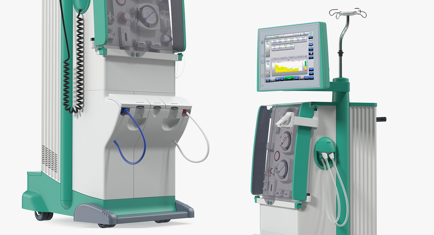 3D Dialysis Machine Rigged model