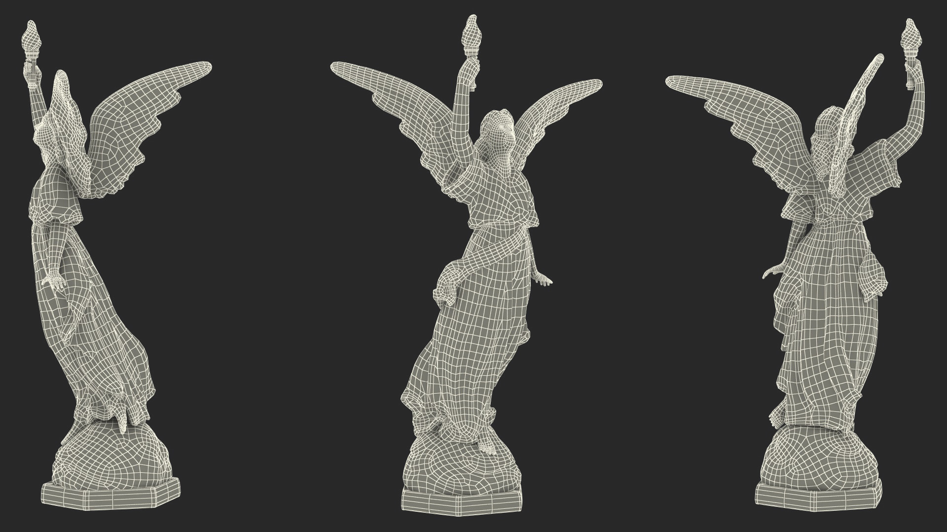 Marble Statue of Angel 3D