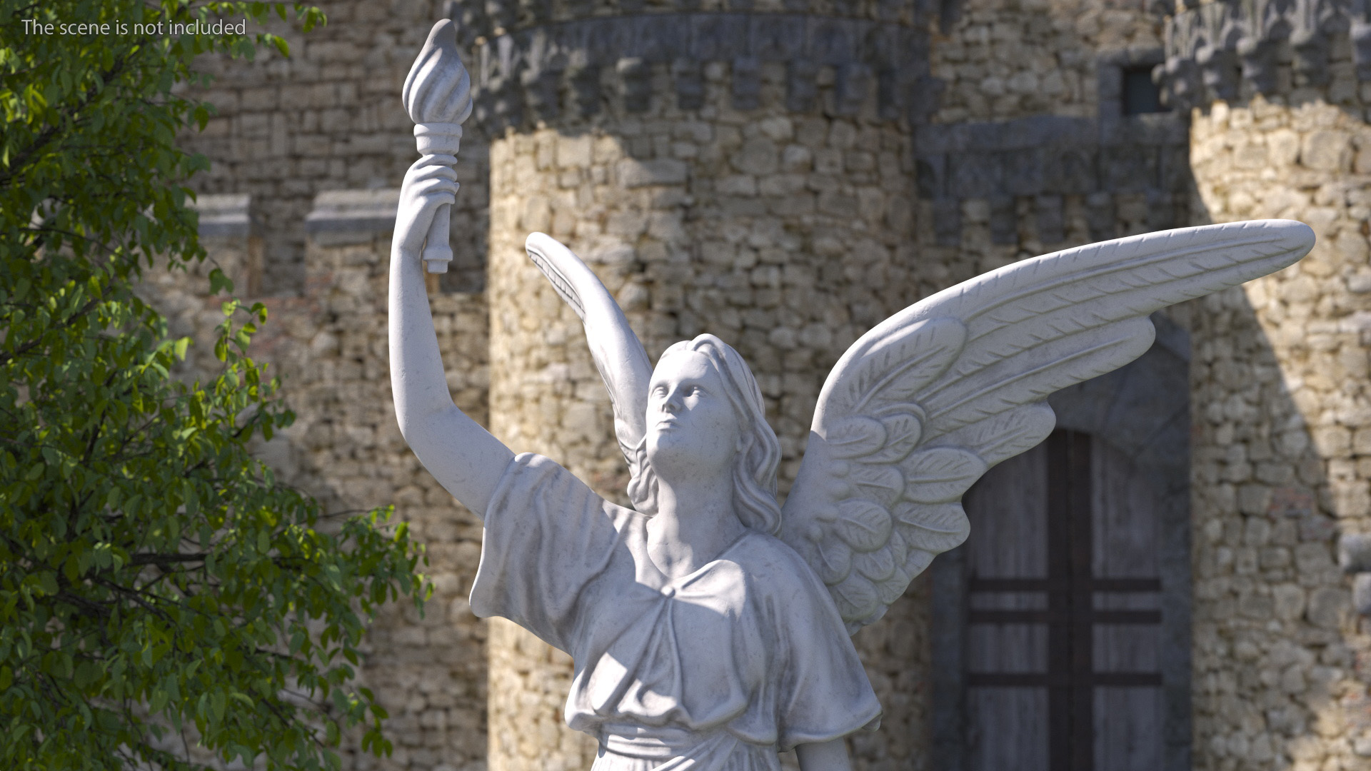 Marble Statue of Angel 3D