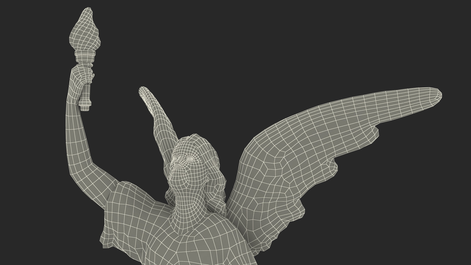 Marble Statue of Angel 3D