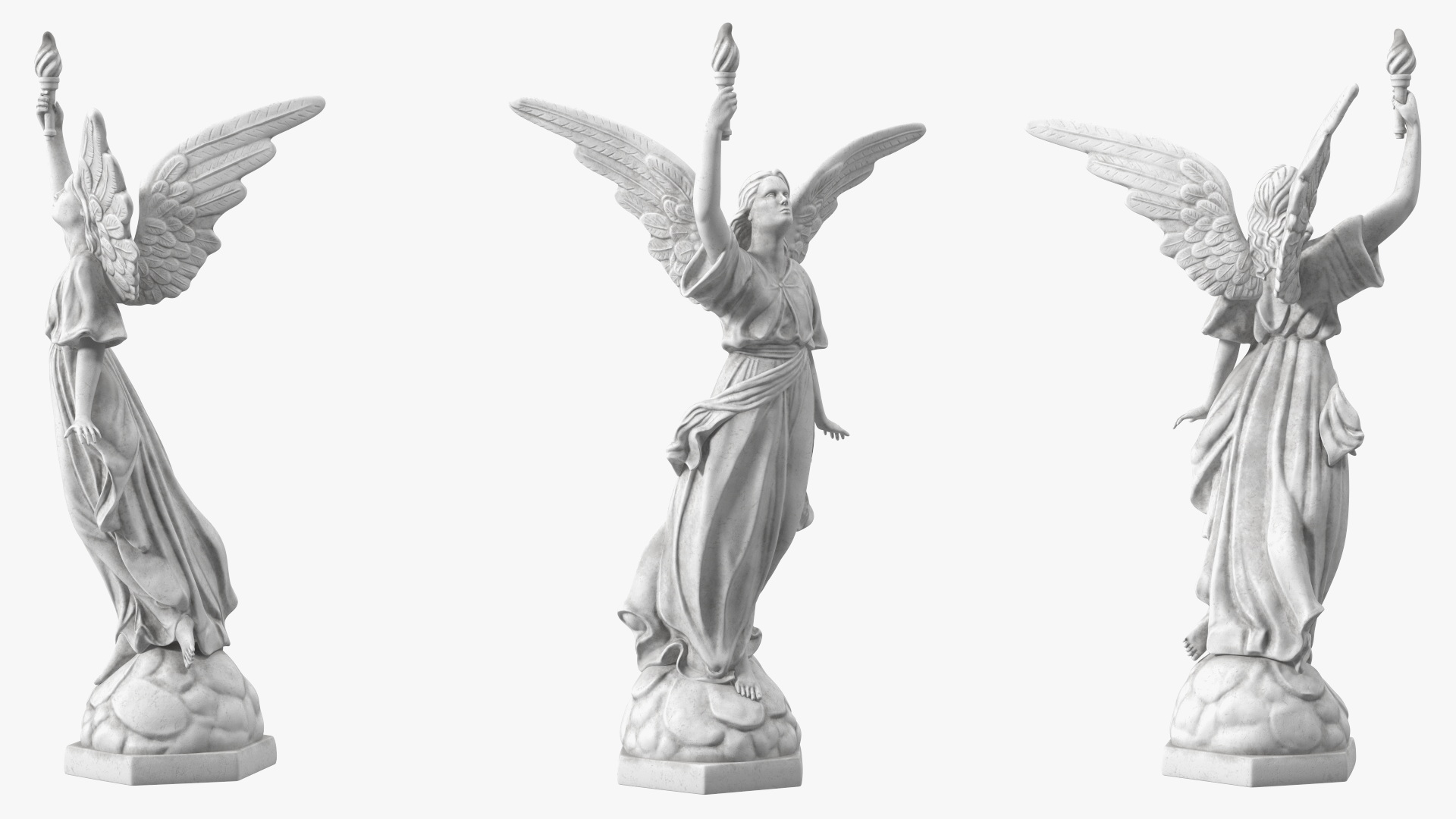 Marble Statue of Angel 3D