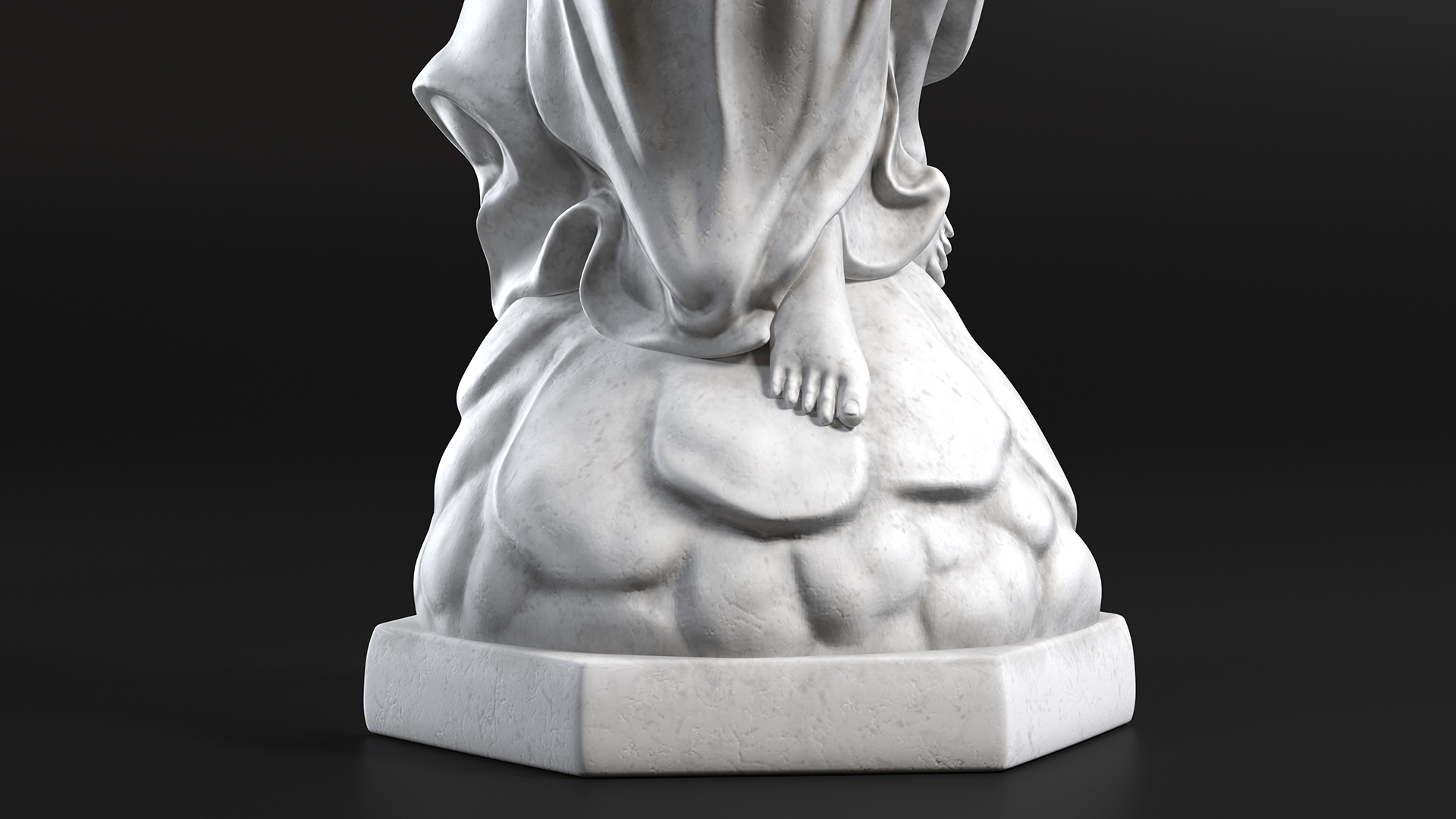 Marble Statue of Angel 3D
