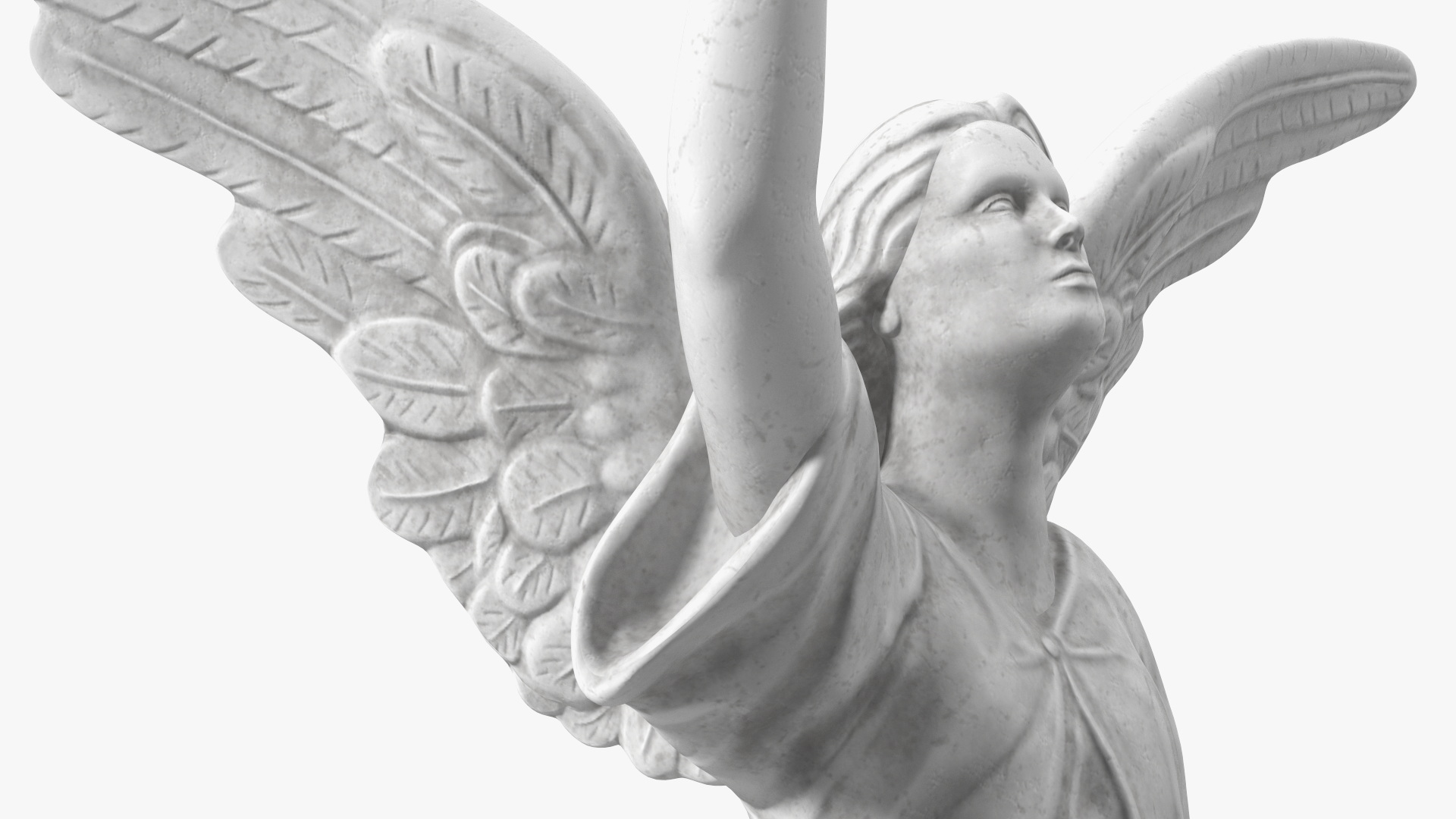 Marble Statue of Angel 3D
