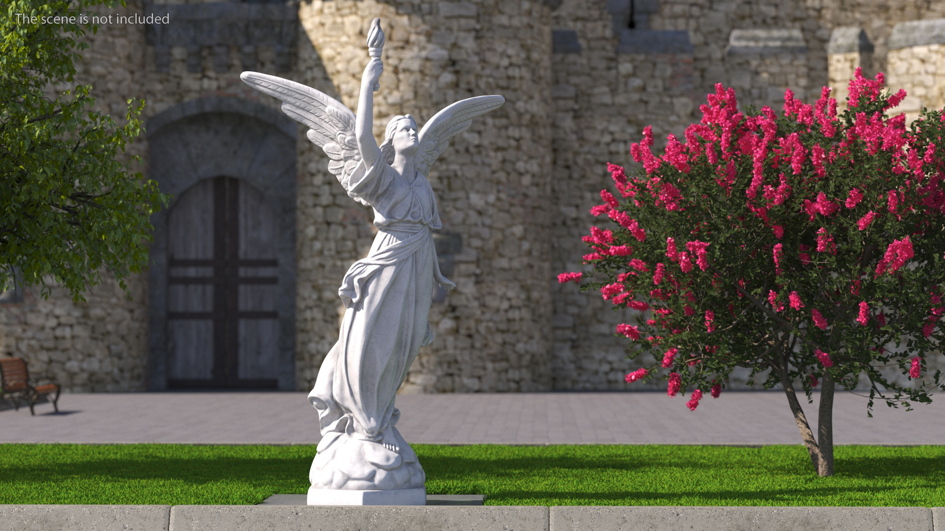 Marble Statue of Angel 3D