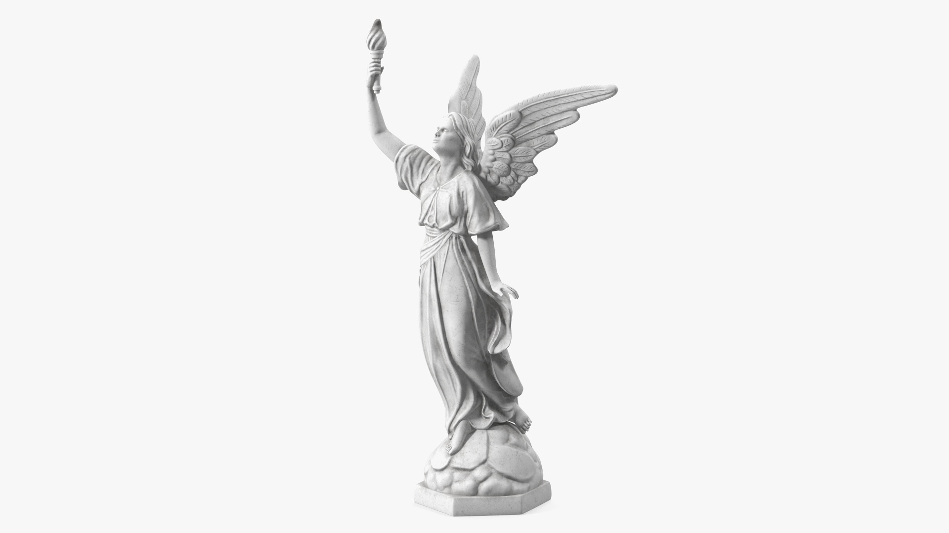 Marble Statue of Angel 3D