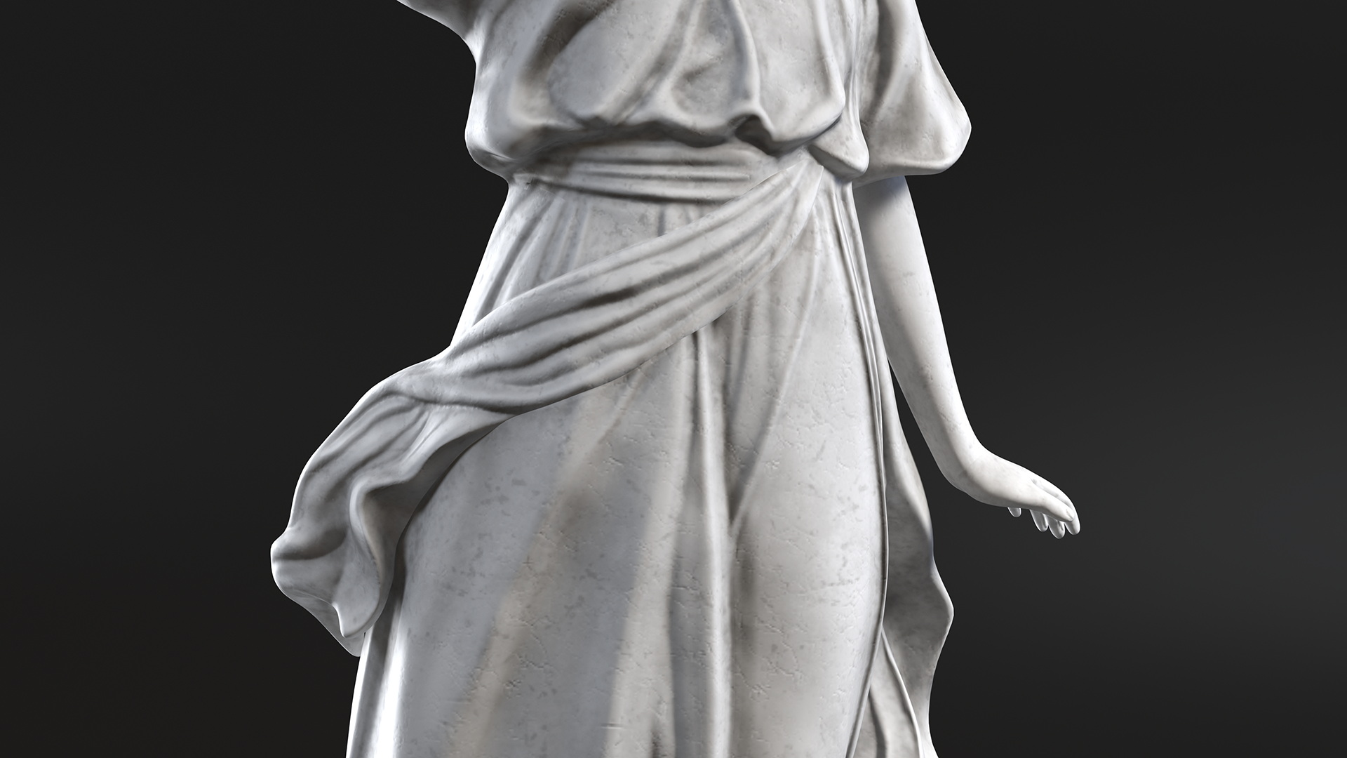 Marble Statue of Angel 3D