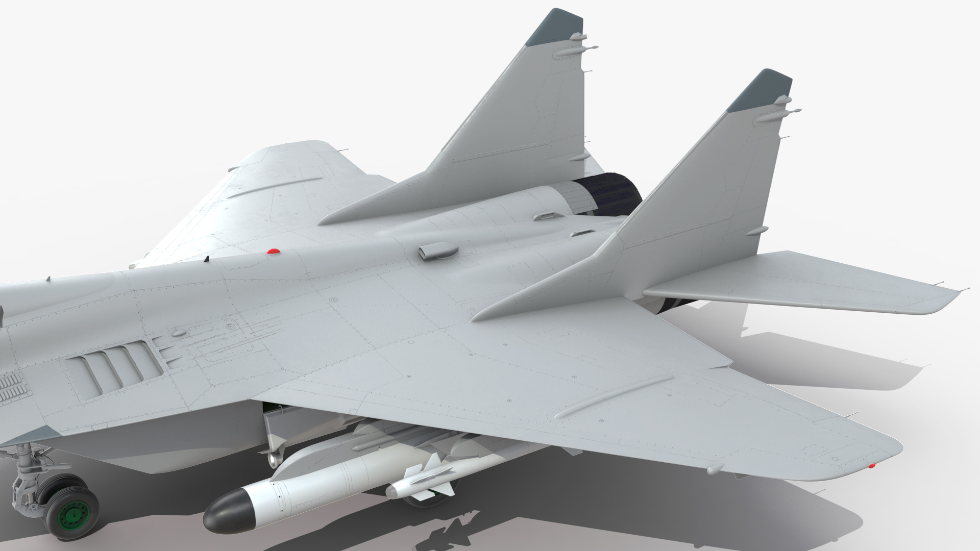 3D MiG 29 Fighter Aircraft with Armament Rigged for Cinema 4D model