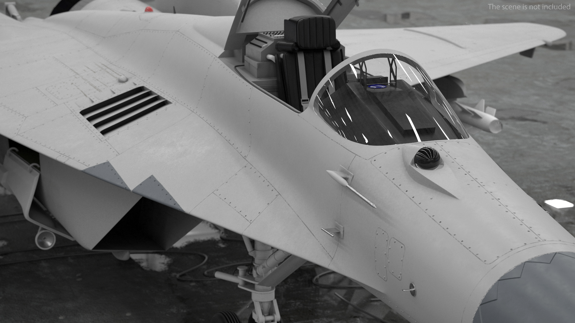 3D MiG 29 Fighter Aircraft with Armament Rigged for Cinema 4D model