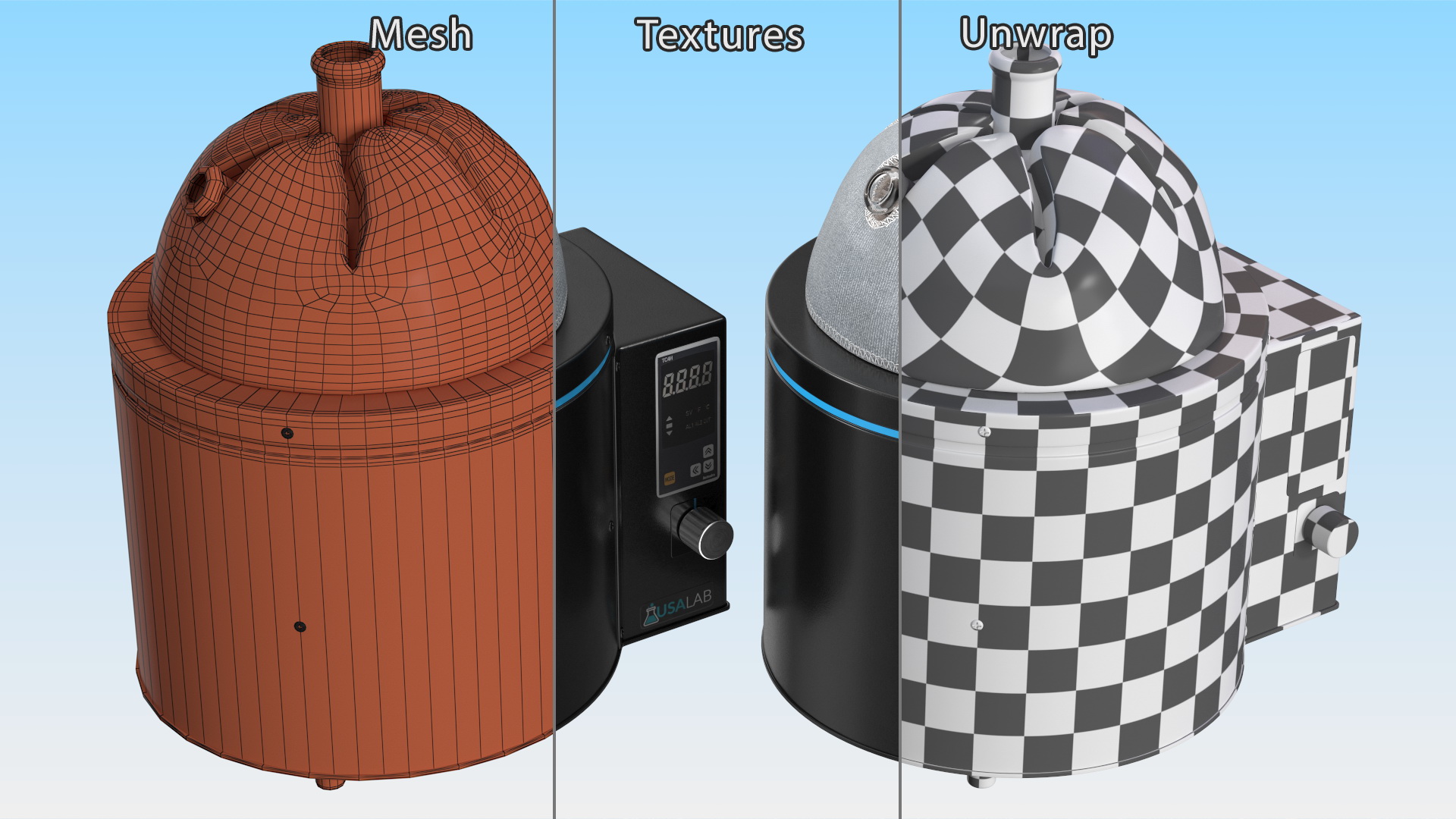 Digital Heating Mantle for Distillation 3D model