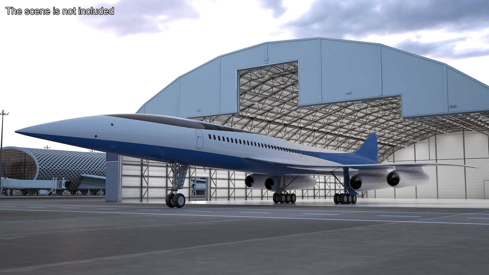 Supersonic Passenger Jet Generic 3D