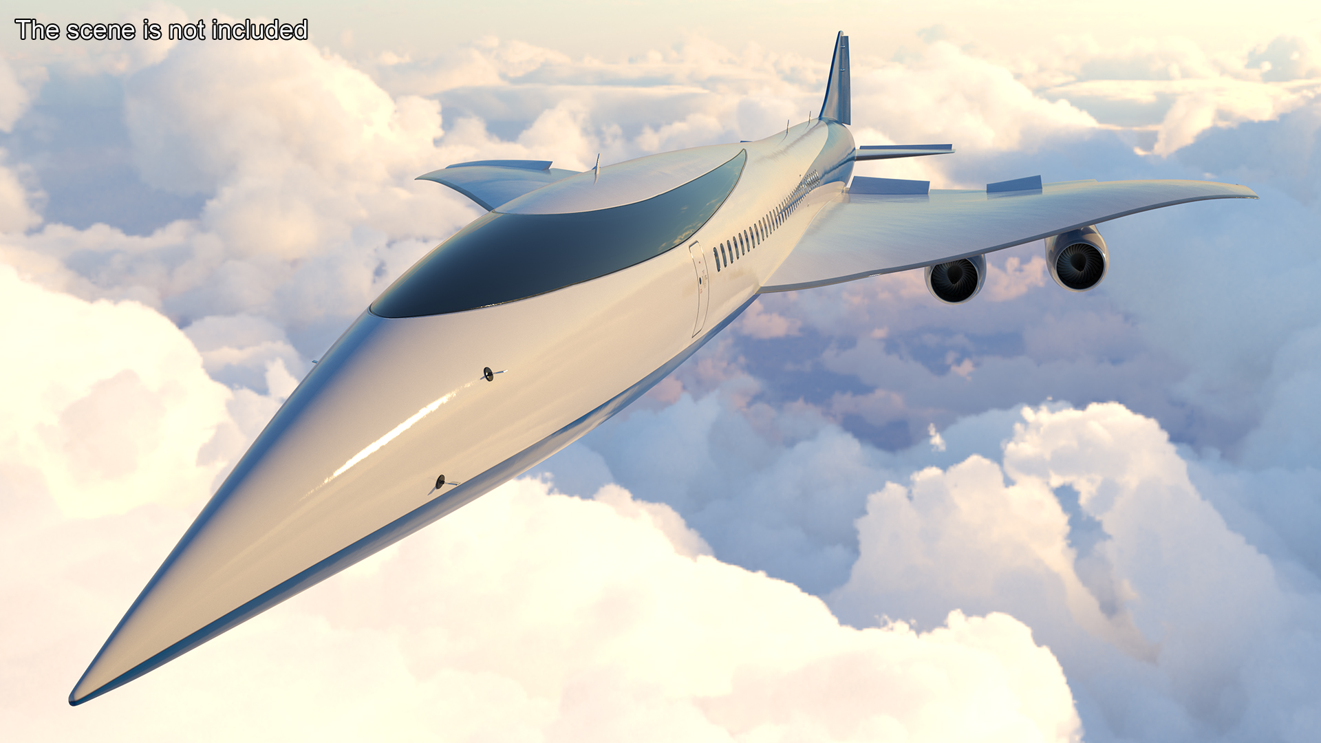 Supersonic Passenger Jet Generic 3D